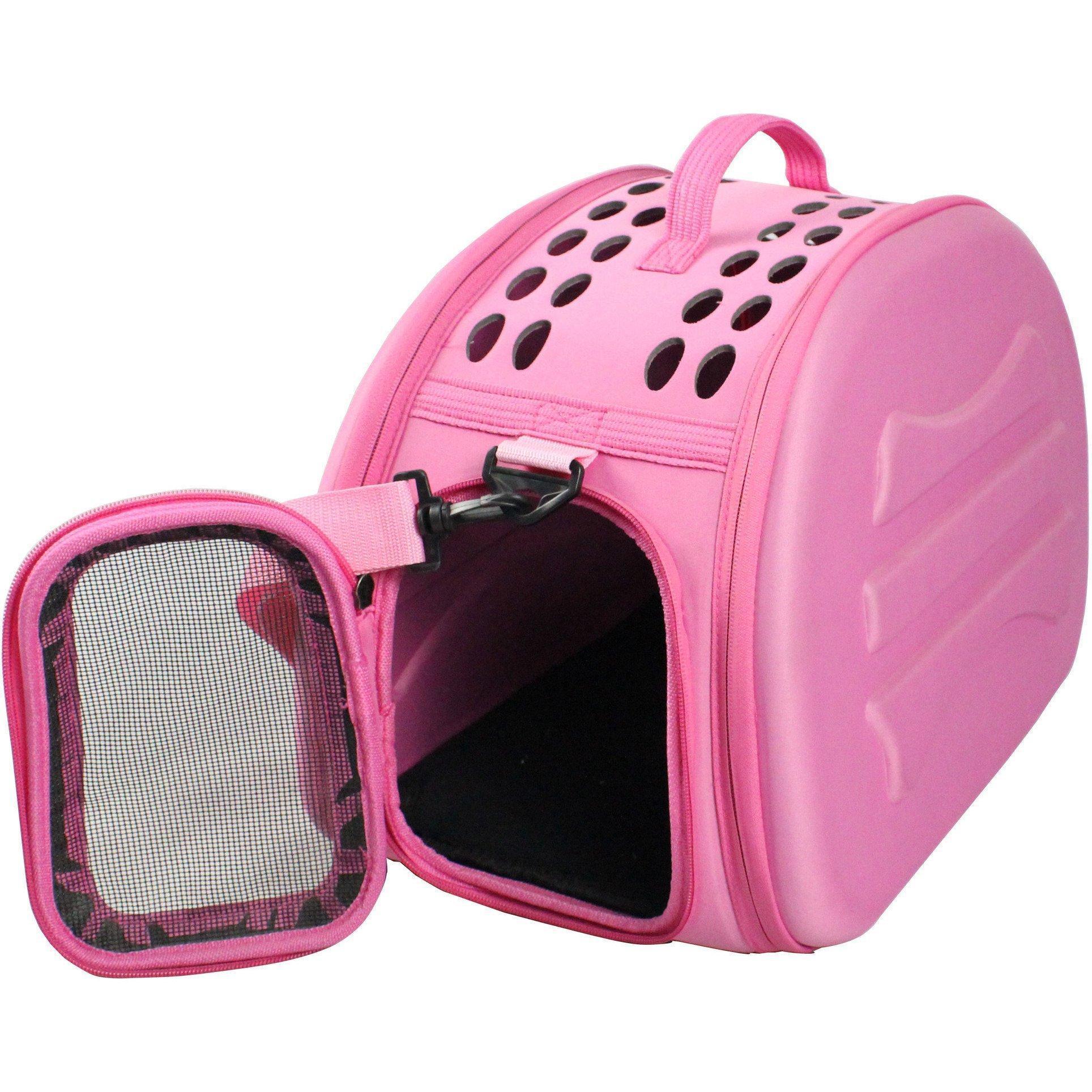 Pet Life ® 'Narrow Shelled' Lightweight Collapsible Military Grade Fashion Designer Travel Pet Dog Carrier Crate - Image 11