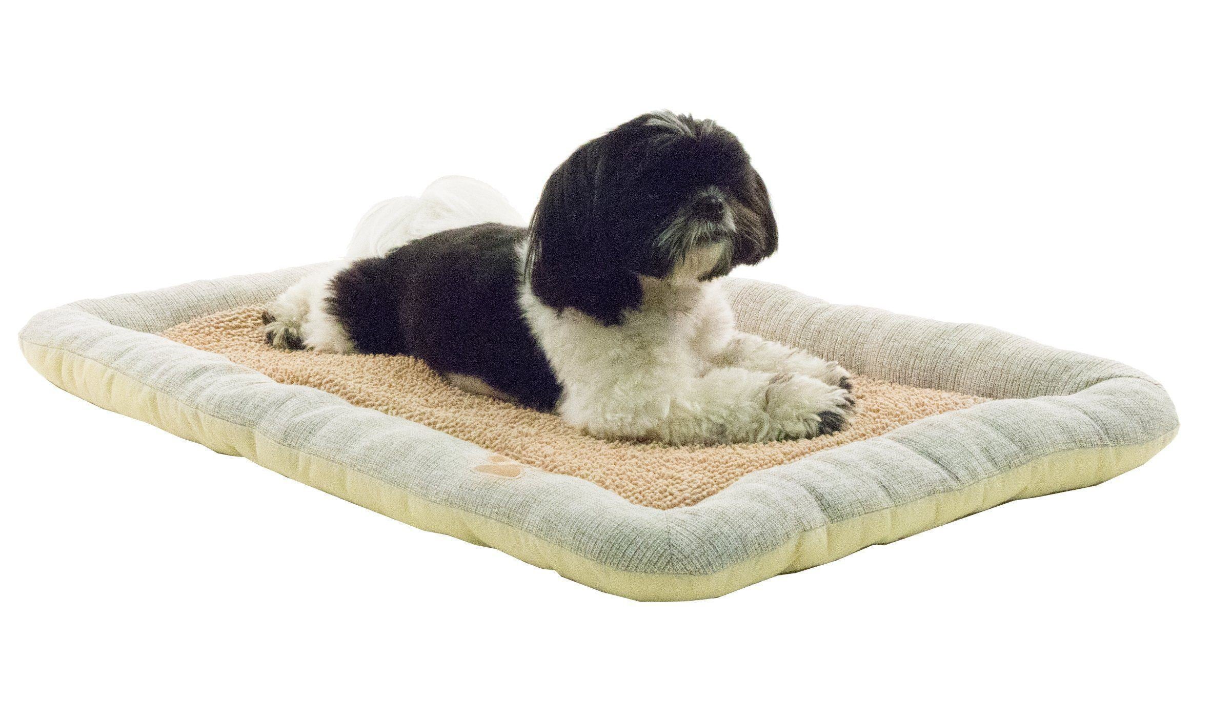 Pet Life ® 'Neutral Carpentry' Fashion Designer Nano-Silver Anit-Bacterial Pet Dog Bed Lounge - Image 2