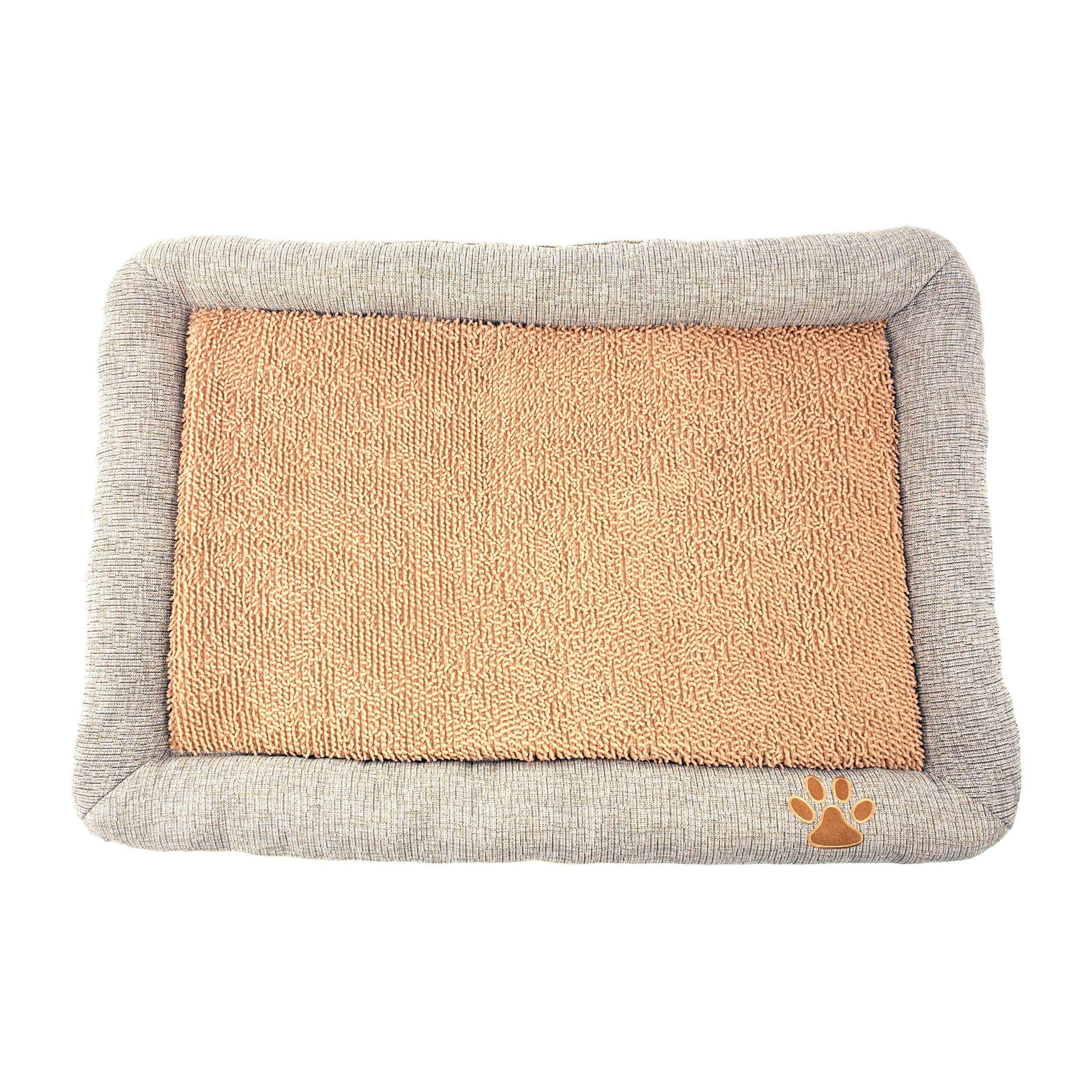Pet Life ® 'Neutral Carpentry' Fashion Designer Nano-Silver Anit-Bacterial Pet Dog Bed Lounge - Image 4