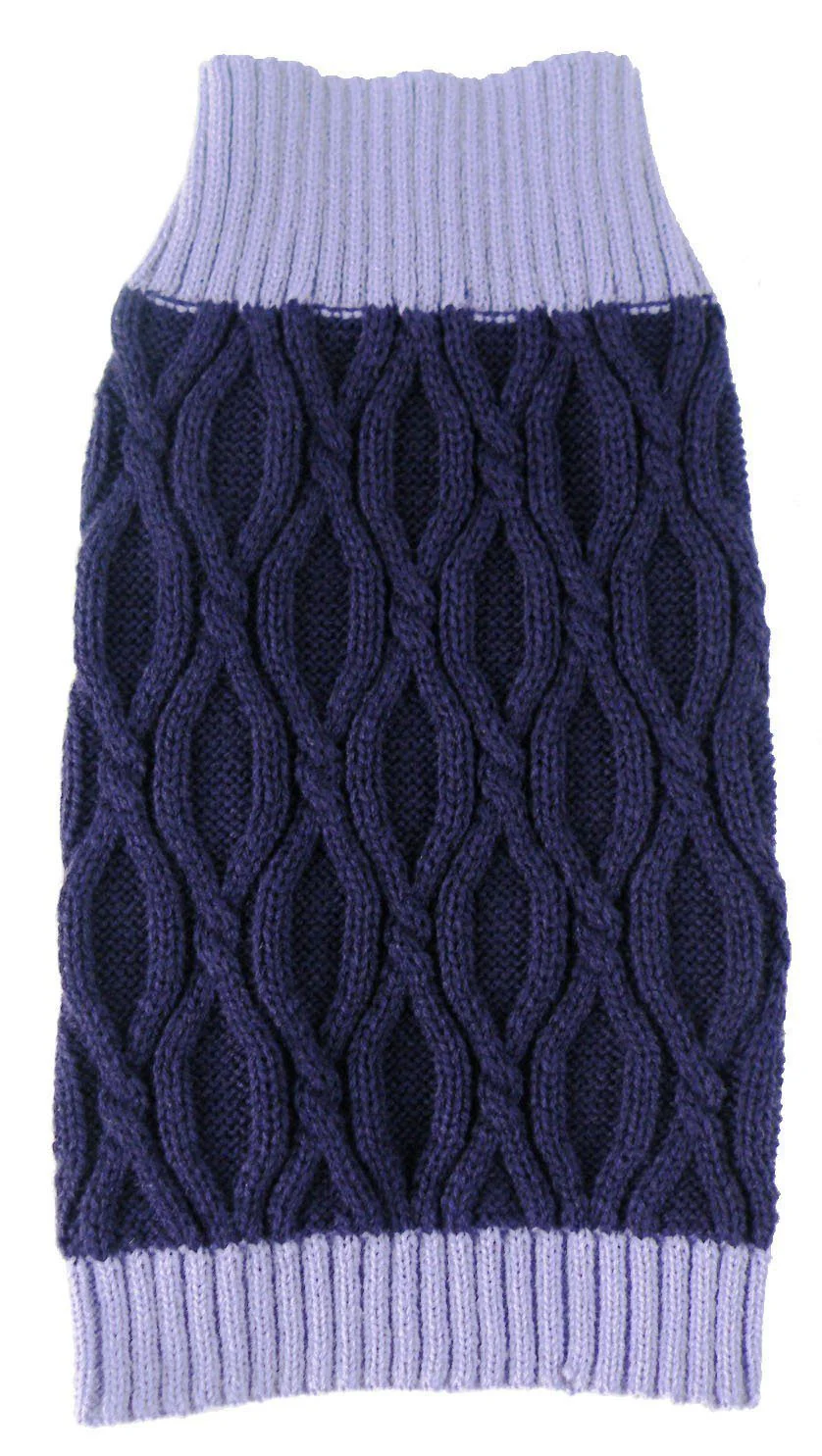 Pet Life ® Oval Weaved Heavy Knitted Fashion Designer Dog Sweater - Image 3