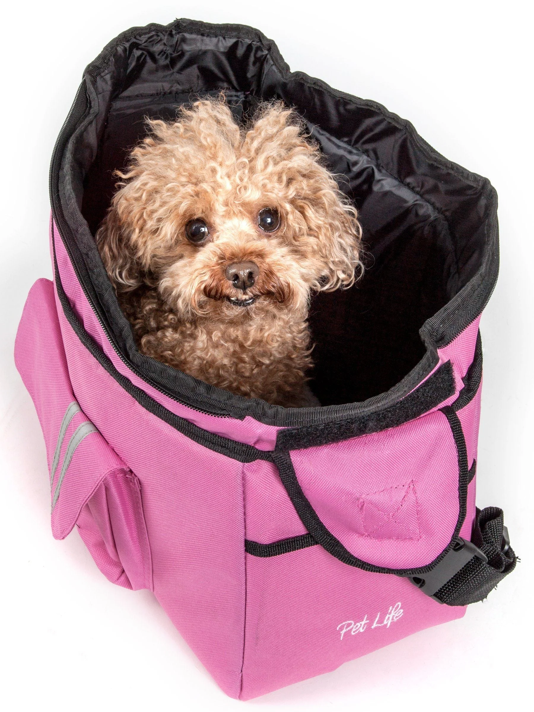 Pet Life ® Over-The-Shoulder Back-Supportive Fashion Sporty Pet Dog Carrier w/ Pouch - Image 6