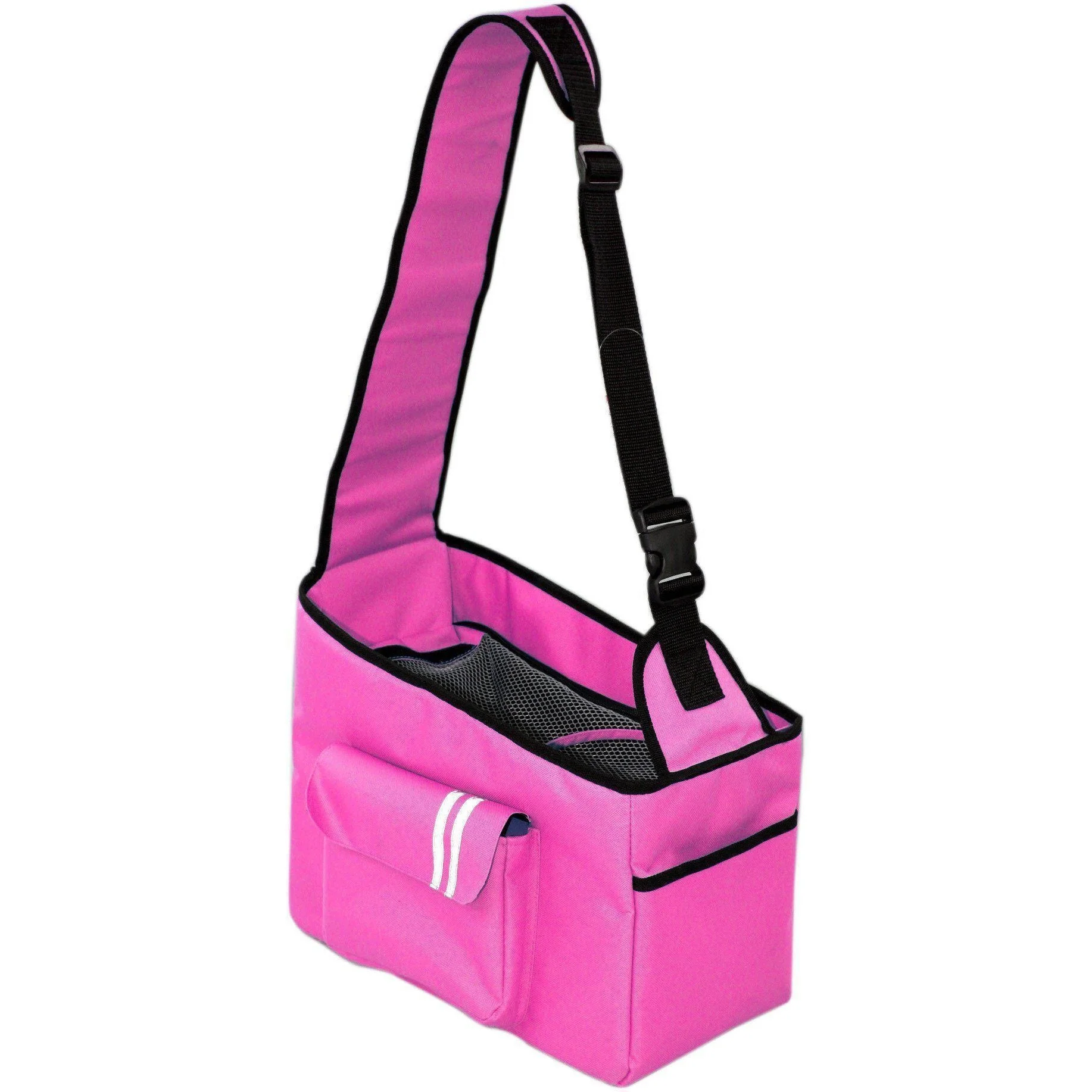 Pet Life ® Over-The-Shoulder Back-Supportive Fashion Sporty Pet Dog Carrier w/ Pouch - Image 8