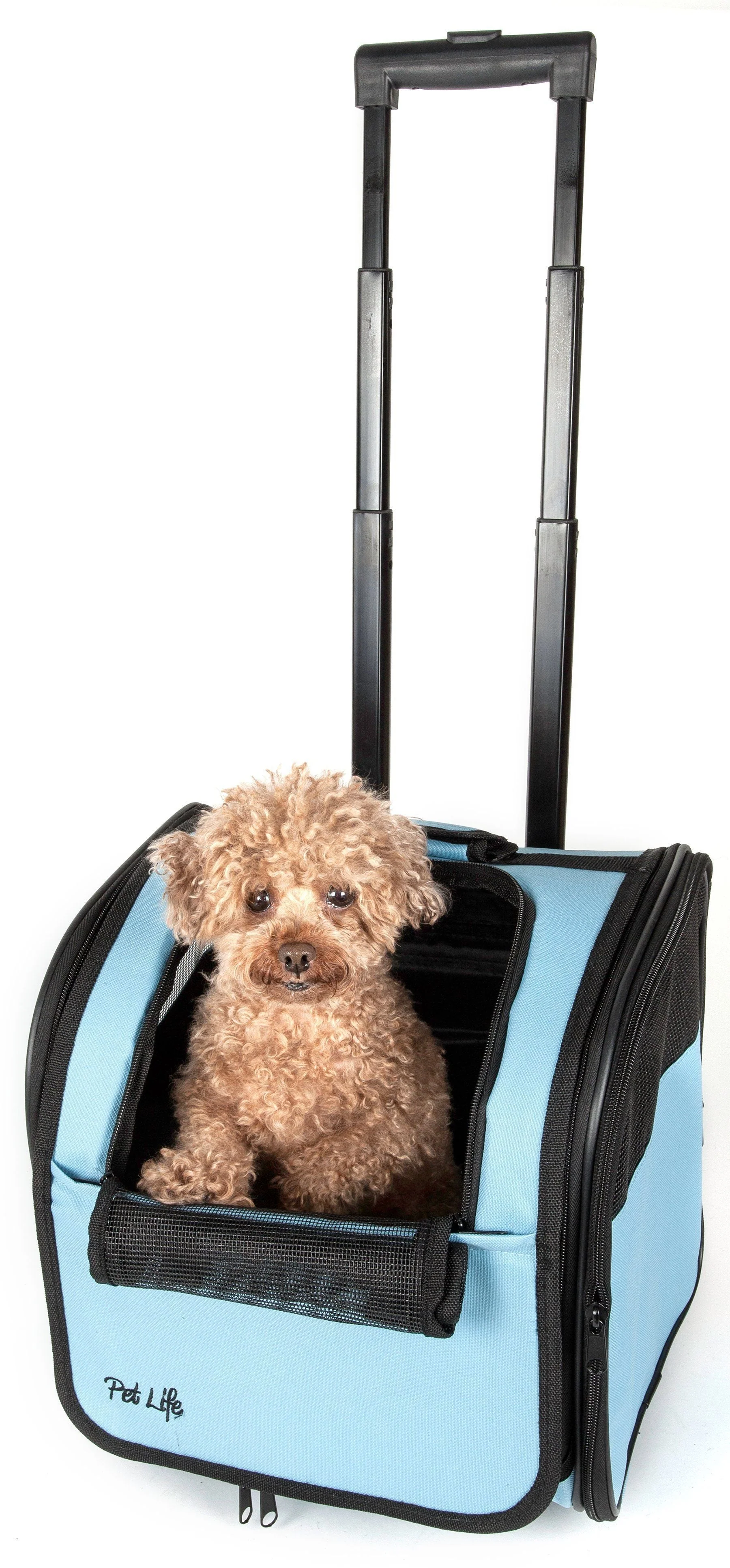 Pet Life ® 'Pawdon Me '  Wheeled Airline Approved Travel Collapsible Pet Dog Carrier - Image 2