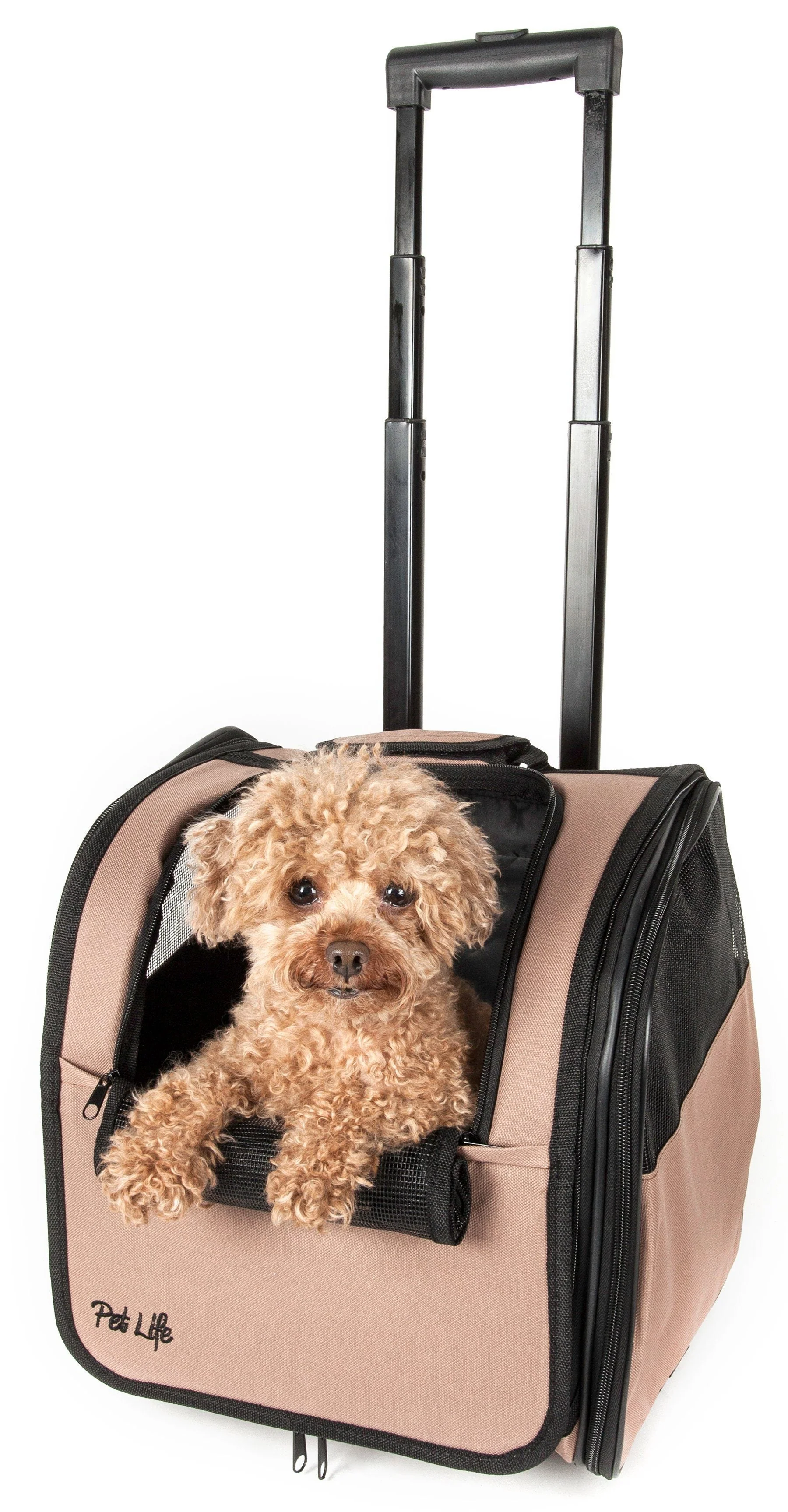 Pet Life ® 'Pawdon Me '  Wheeled Airline Approved Travel Collapsible Pet Dog Carrier - Image 3