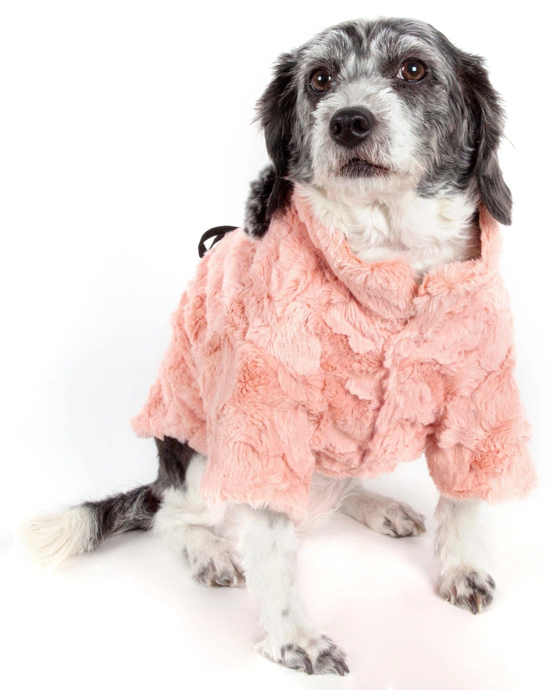 Pet Life ® 'Pink-Mink' Luxury Designer Dog Coat - Image 2