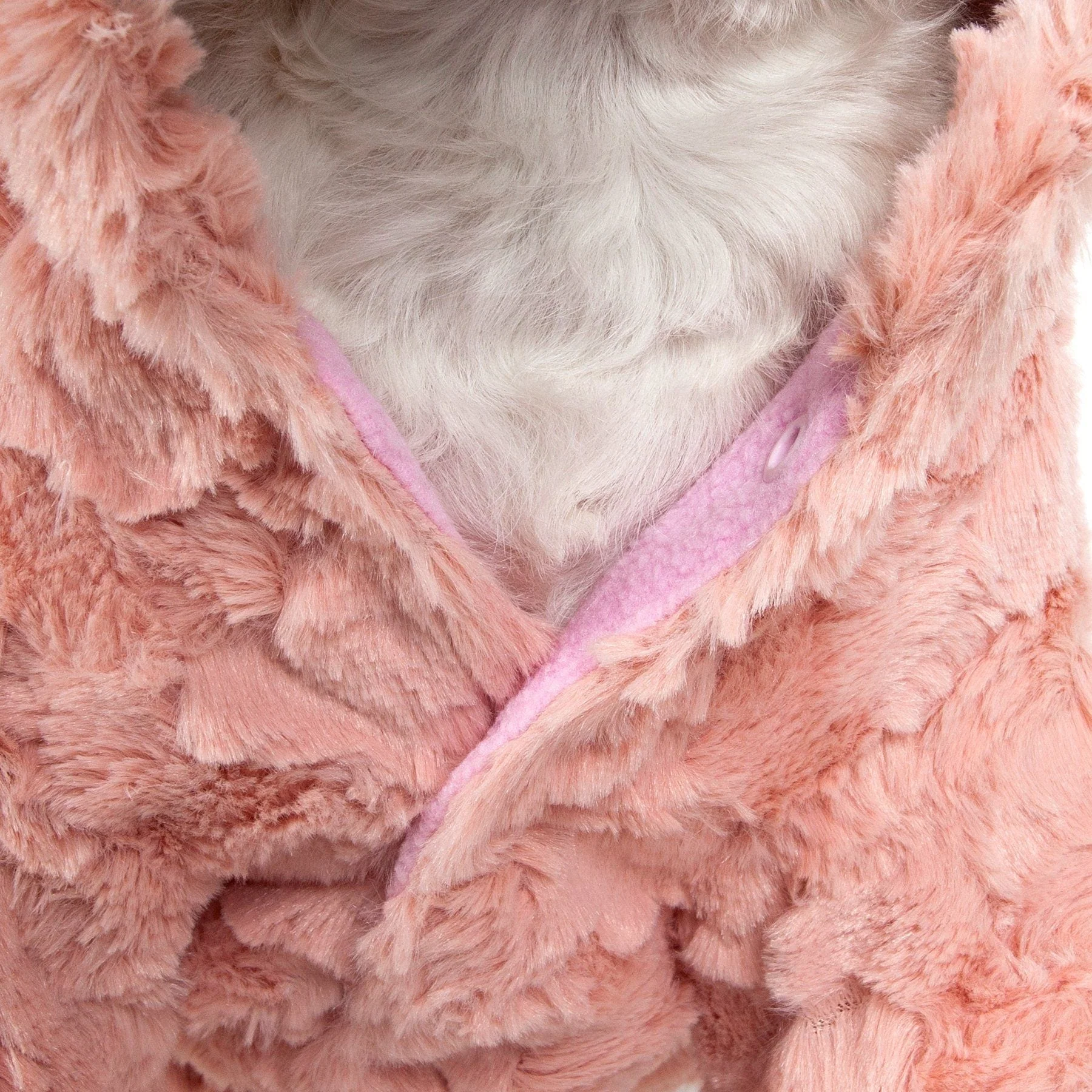 Pet Life ® 'Pink-Mink' Luxury Designer Dog Coat - Image 3