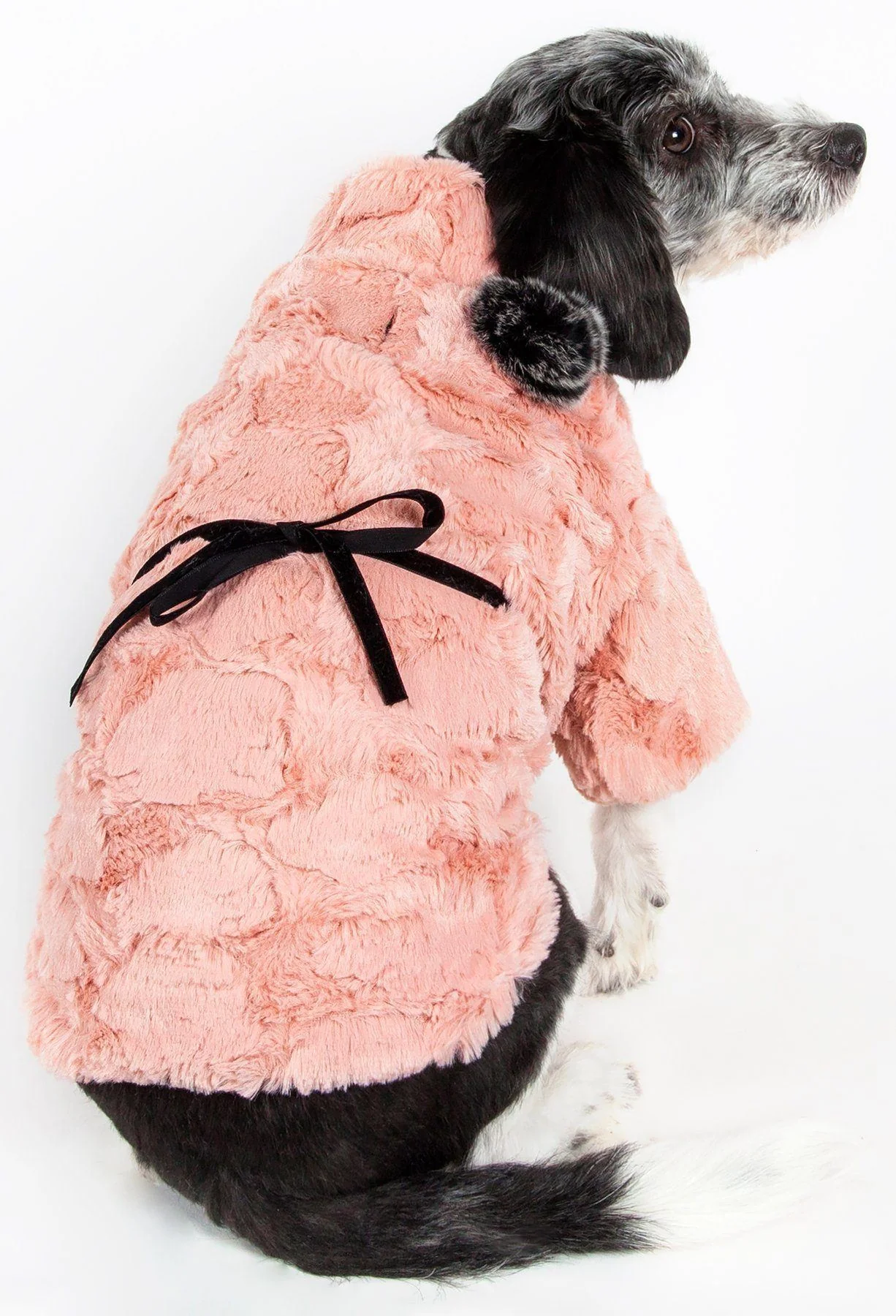 Pet Life ® 'Pink-Mink' Luxury Designer Dog Coat - Image 4