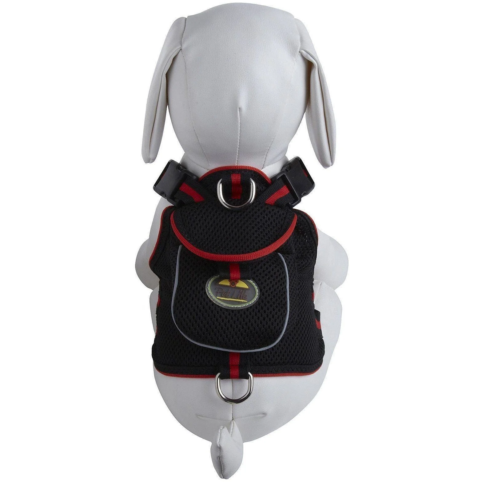 Pet Life ® 'Pocket Bark' Reflective Adjustable Fashion Pet Dog Harness w/ Hook-and-Loop Pouch and Dual Harness Rings - Image 10