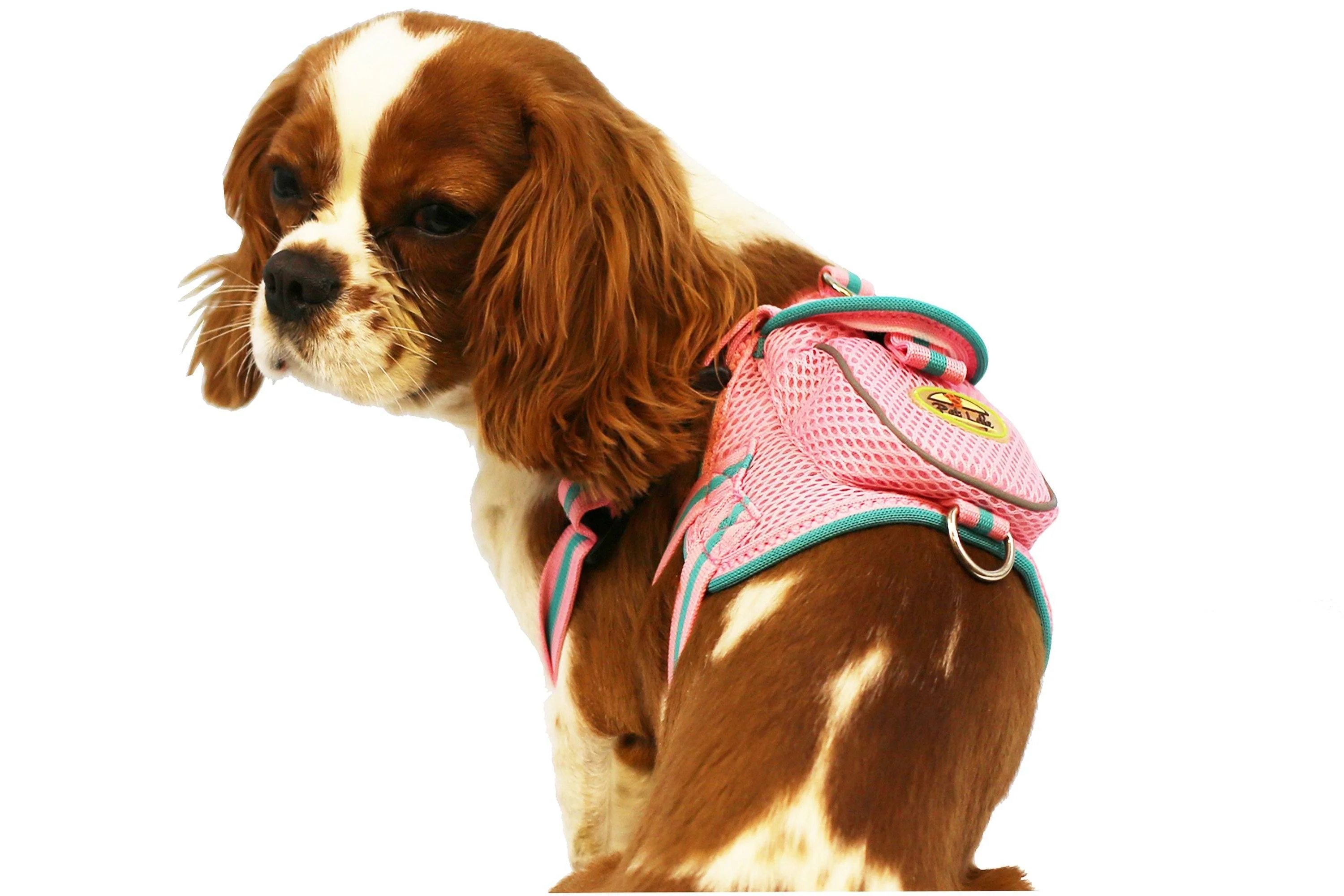 Pet Life ® 'Pocket Bark' Reflective Adjustable Fashion Pet Dog Harness w/ Hook-and-Loop Pouch and Dual Harness Rings - Image 3