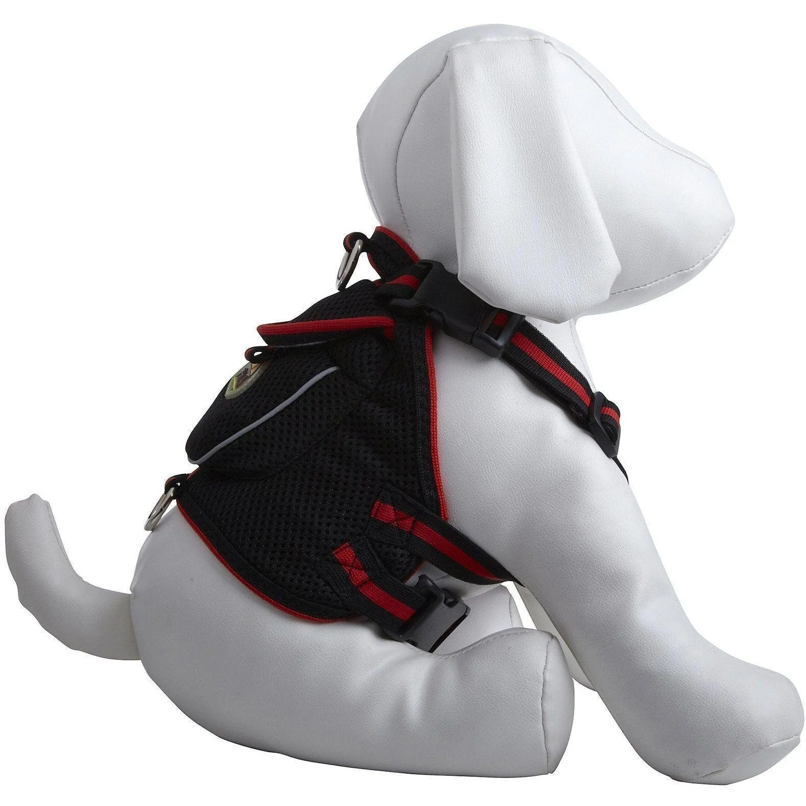 Pet Life ® 'Pocket Bark' Reflective Adjustable Fashion Pet Dog Harness w/ Hook-and-Loop Pouch and Dual Harness Rings - Image 7