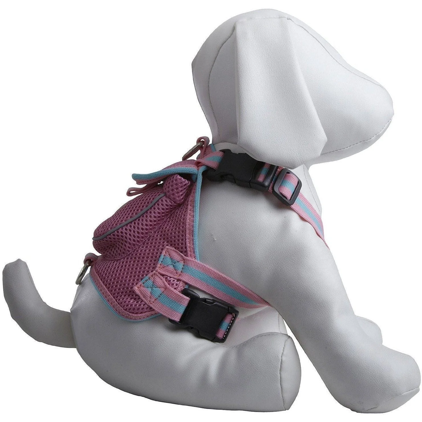 Pet Life ® 'Pocket Bark' Reflective Adjustable Fashion Pet Dog Harness w/ Hook-and-Loop Pouch and Dual Harness Rings - Image 9