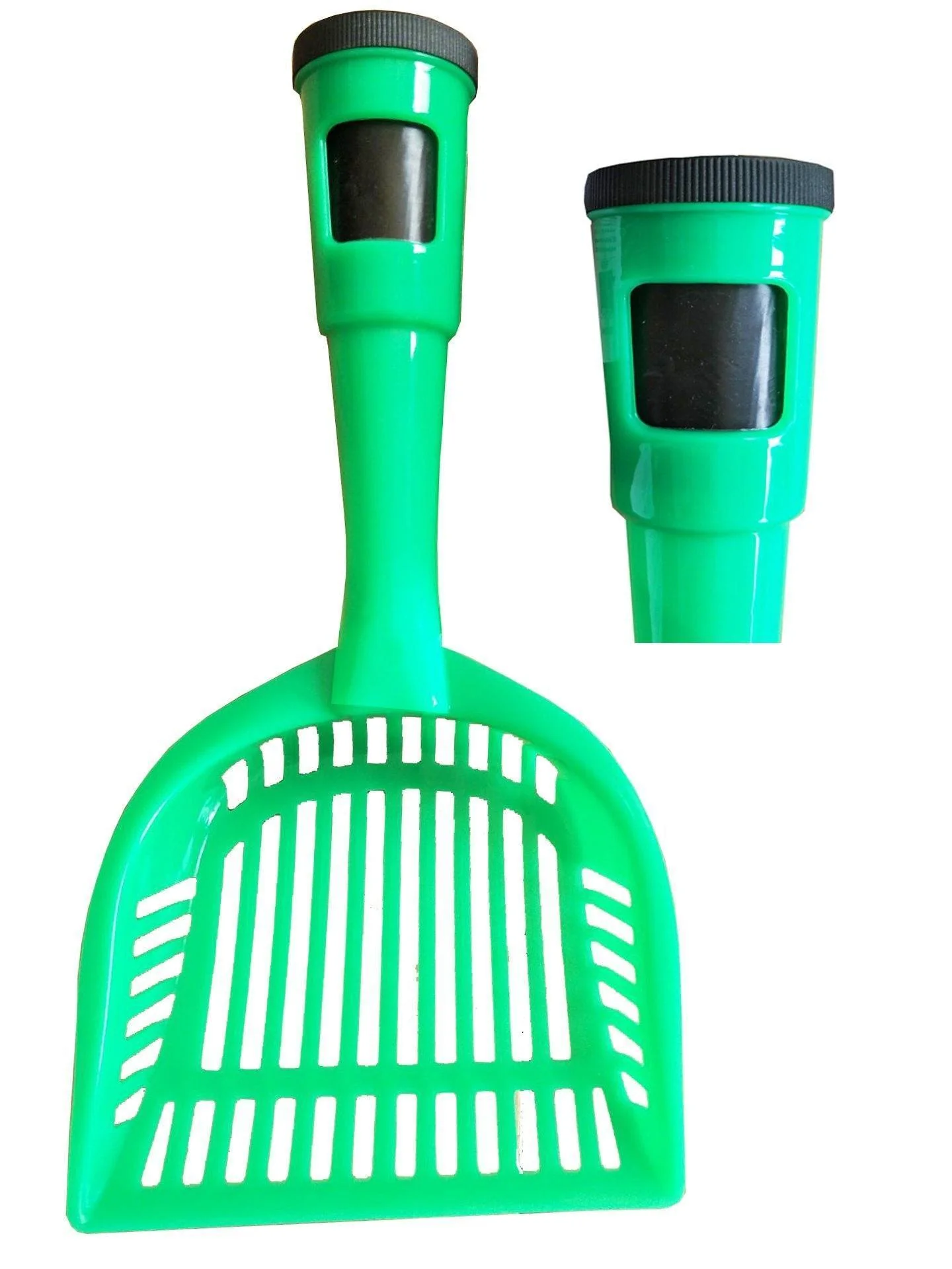 Pet Life ® 'Poopin-Scoopin' Dog and Cat Kitty Litter Waste Pooper Scooper Shovel w/ Built-in Waste Bag Holder - Image 2