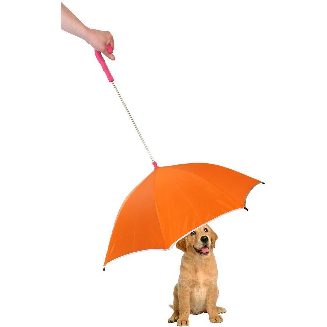 Pet Life ® Pour-Protection Reflective Waterproof Dog Umbrella and Leash - Image 7