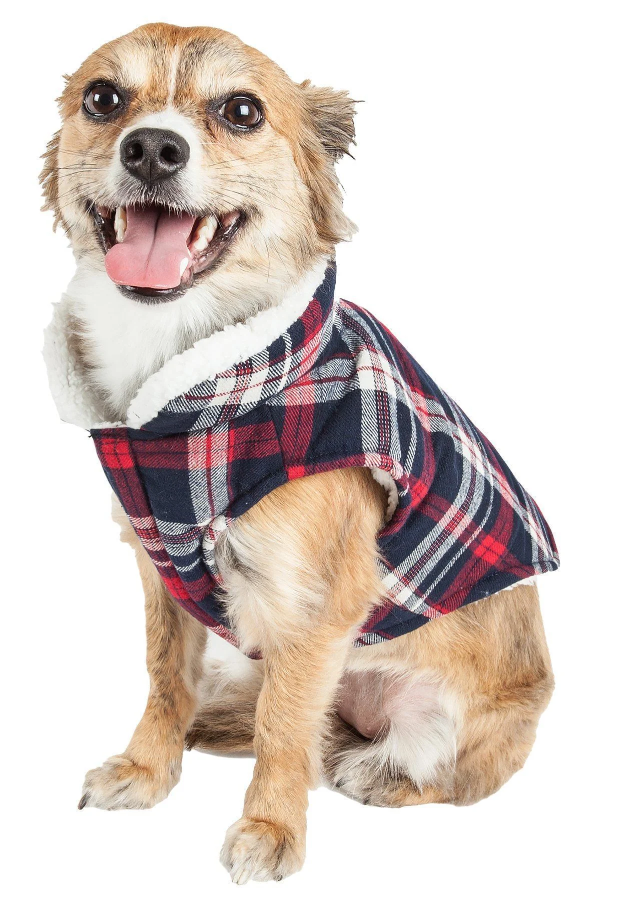 Pet Life ® 'Puddler' Classical Insulated Fashion Plaid Dog Coat - Image 2