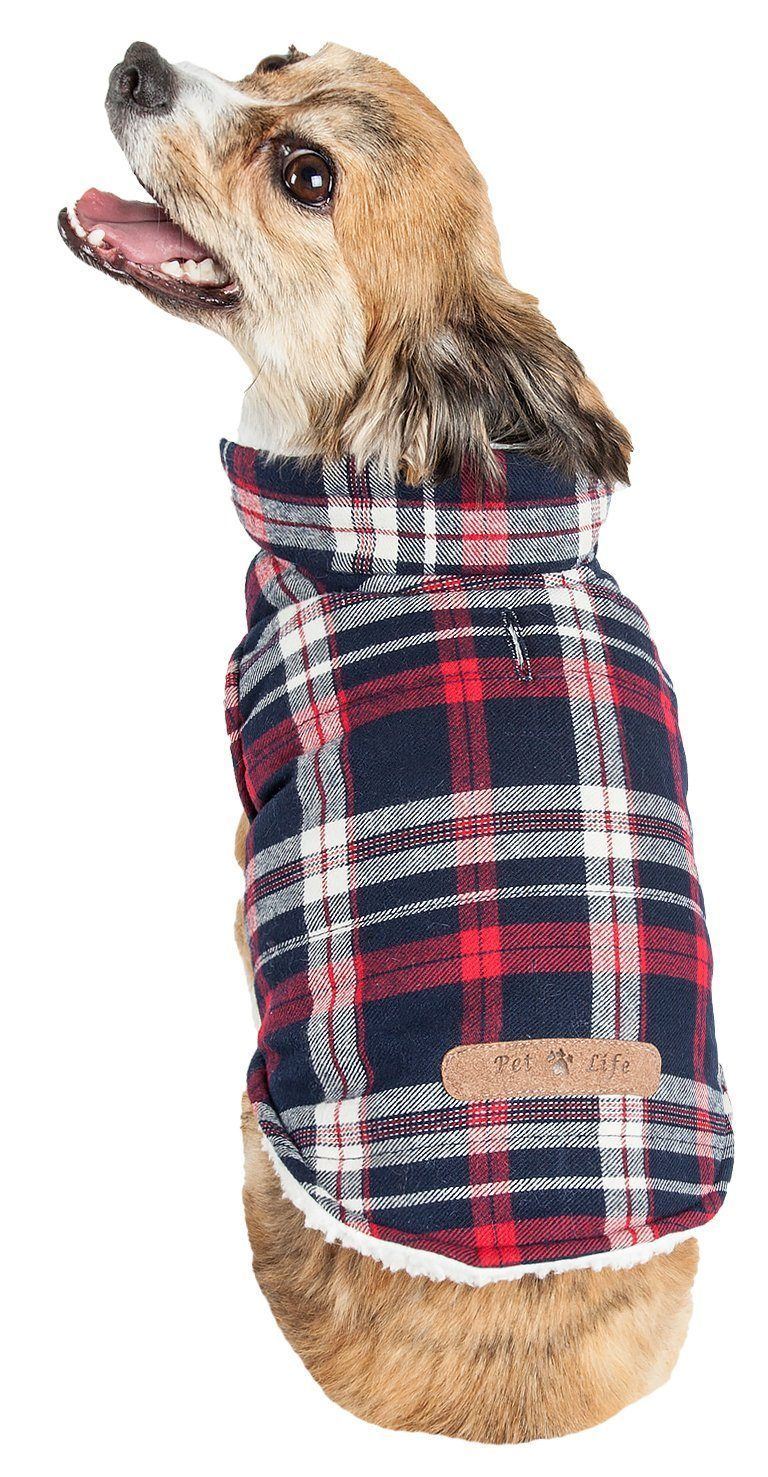 Pet Life ® 'Puddler' Classical Insulated Fashion Plaid Dog Coat - Image 3