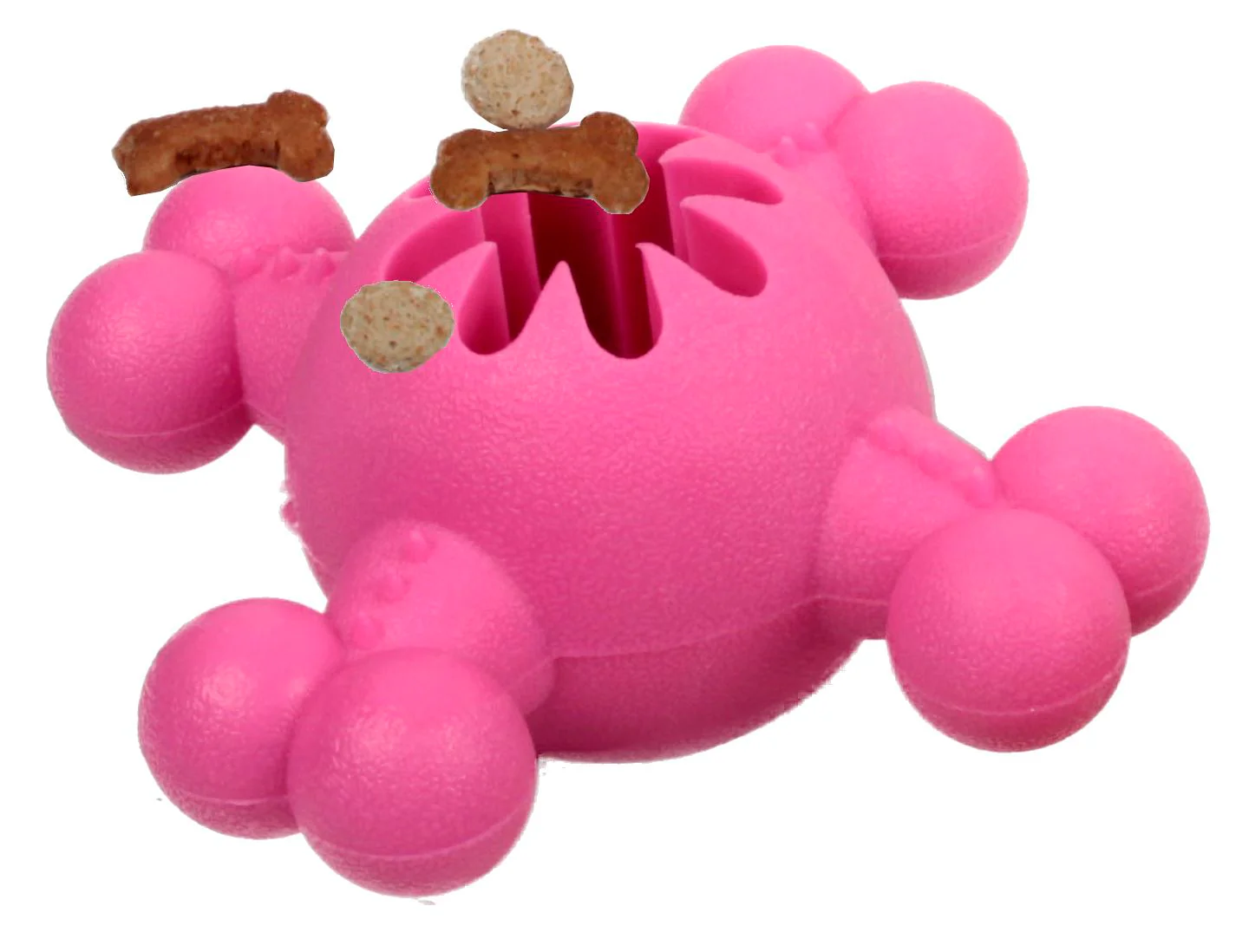 Pet Life ® 'Quadra-Bone' TPR Treat Dispensing Durable Dog Toy - Image 2