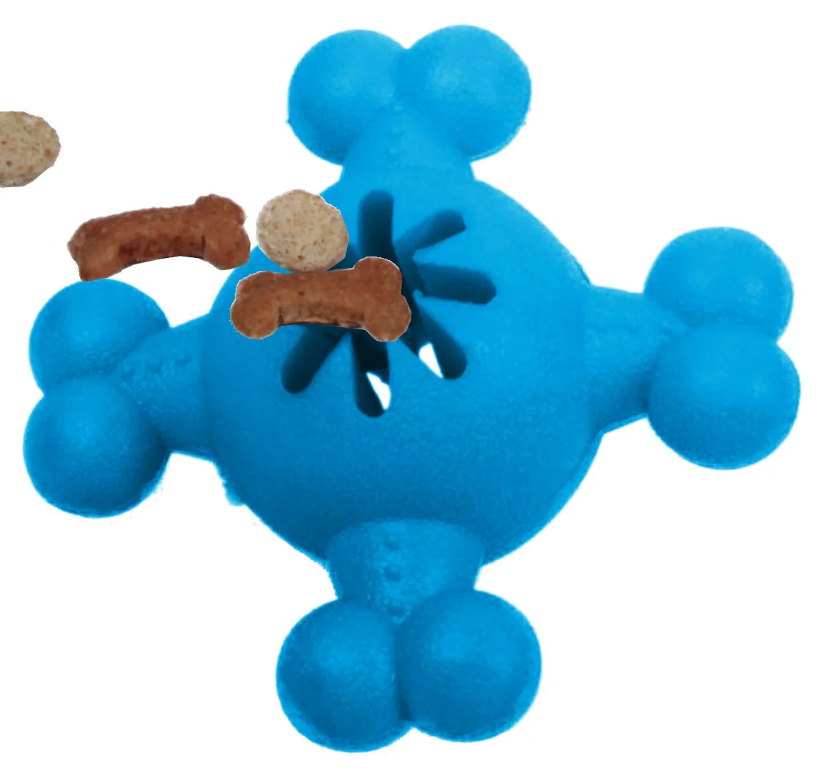 Pet Life ® 'Quadra-Bone' TPR Treat Dispensing Durable Dog Toy - Image 8