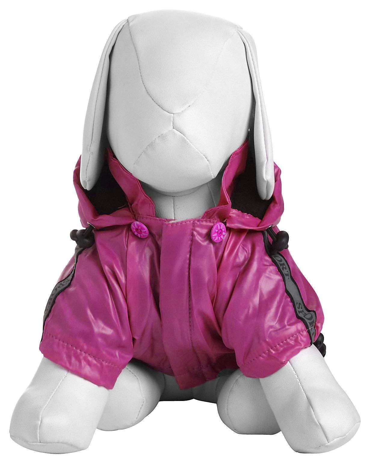 Pet Life ® 'Reflecta-Sport' Multi-Adjustable Reflective Weather-Proof Dog Raincoat w/ Removable Hood - Image 10
