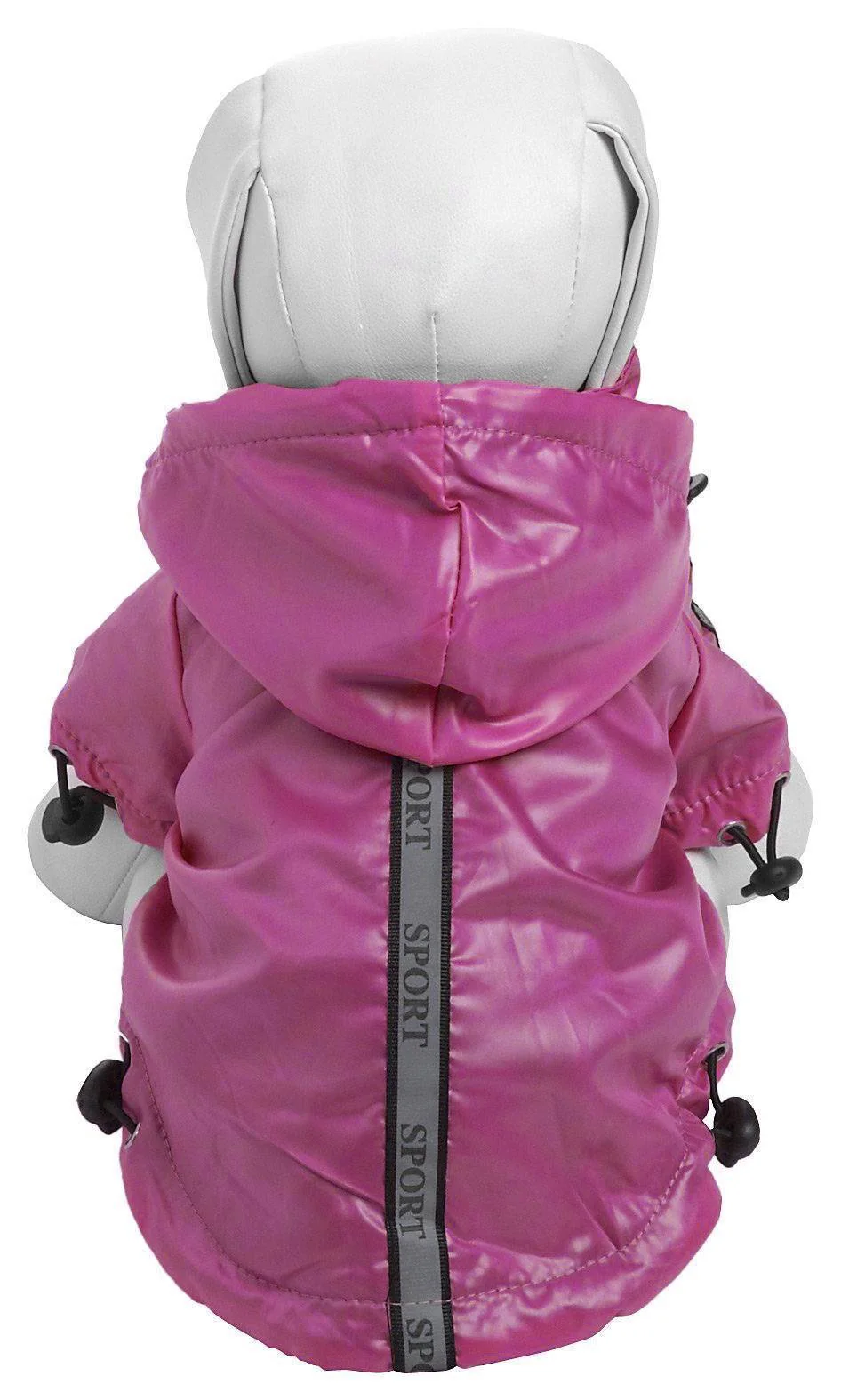 Pet Life ® 'Reflecta-Sport' Multi-Adjustable Reflective Weather-Proof Dog Raincoat w/ Removable Hood - Image 13