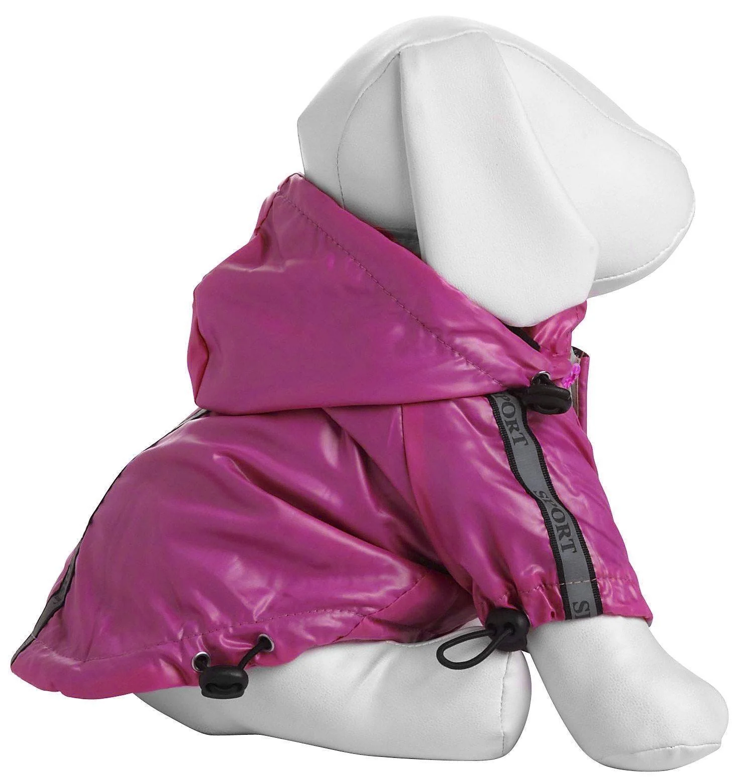 Pet Life ® 'Reflecta-Sport' Multi-Adjustable Reflective Weather-Proof Dog Raincoat w/ Removable Hood - Image 7