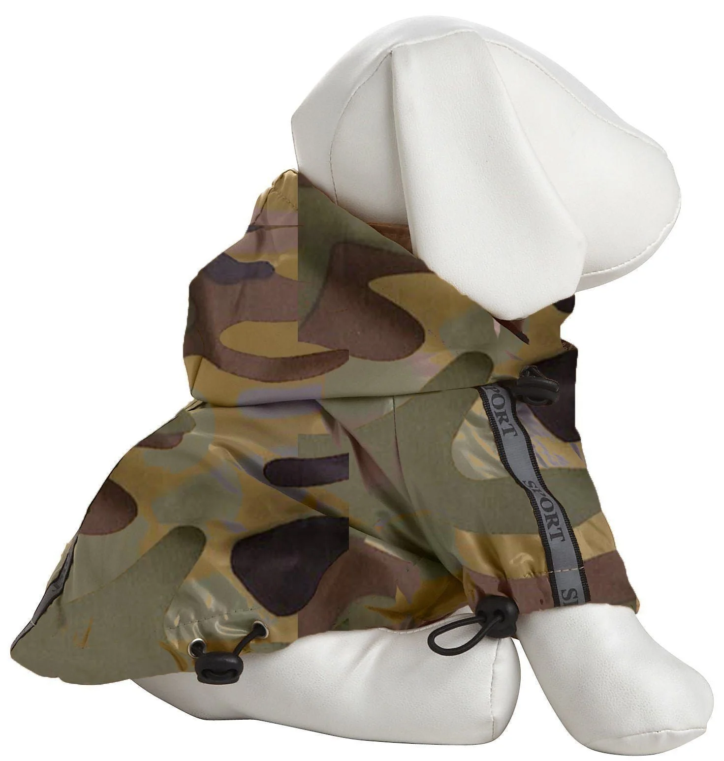 Pet Life ® 'Reflecta-Sport' Multi-Adjustable Reflective Weather-Proof Dog Raincoat w/ Removable Hood - Image 8