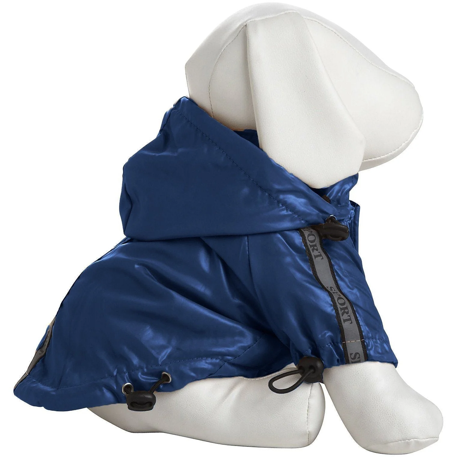 Pet Life ® 'Reflecta-Sport' Multi-Adjustable Reflective Weather-Proof Dog Raincoat w/ Removable Hood - Image 2