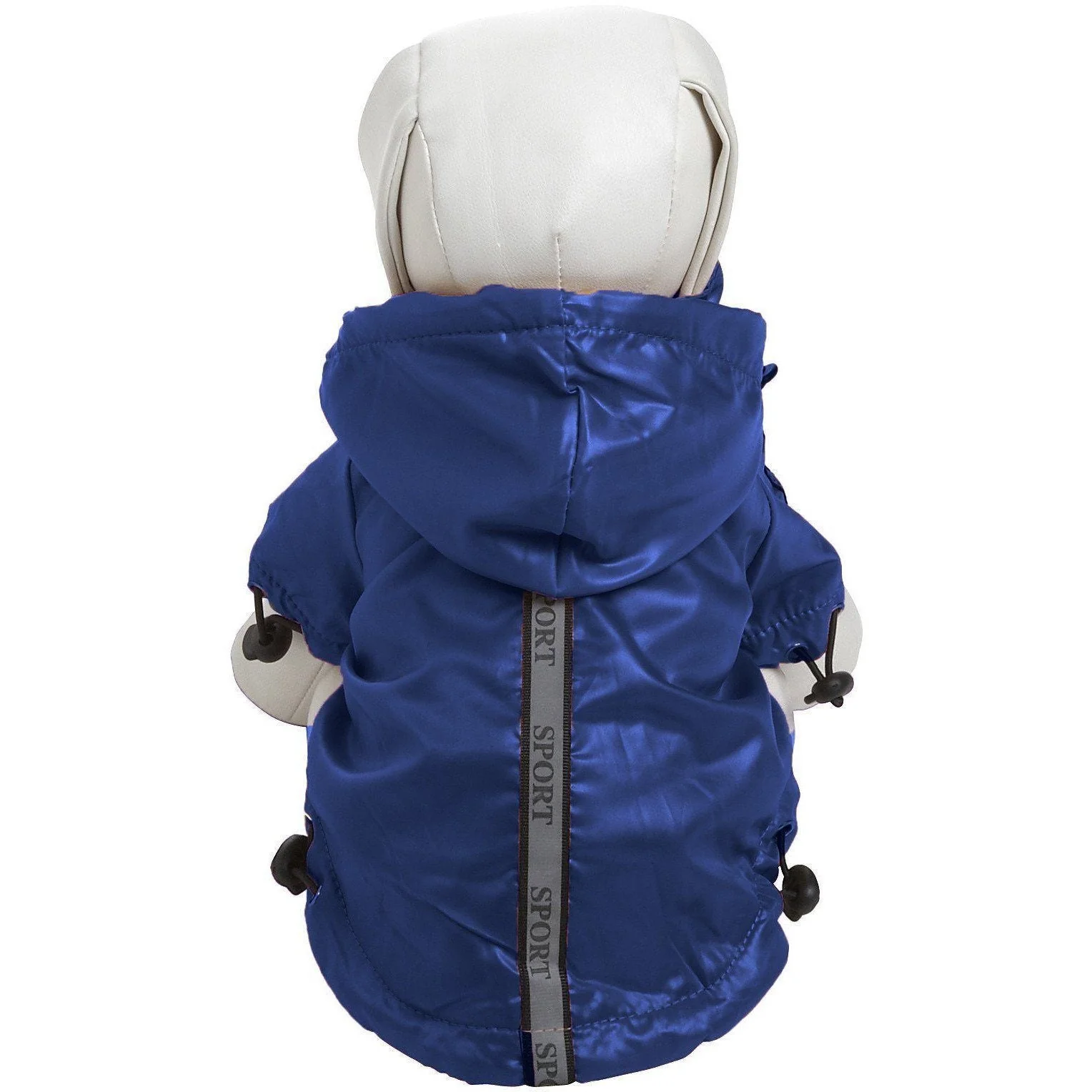 Pet Life ® 'Reflecta-Sport' Multi-Adjustable Reflective Weather-Proof Dog Raincoat w/ Removable Hood - Image 3