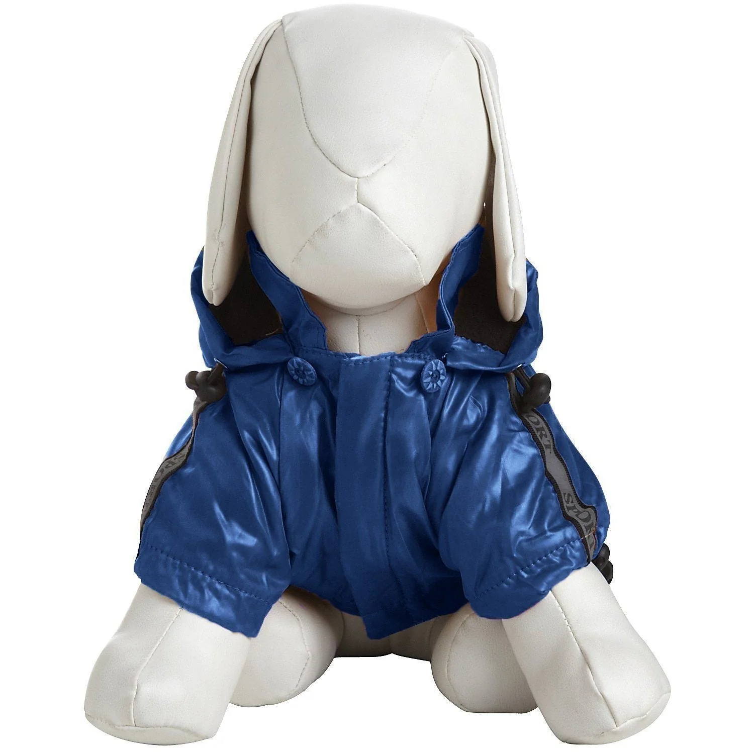 Pet Life ® 'Reflecta-Sport' Multi-Adjustable Reflective Weather-Proof Dog Raincoat w/ Removable Hood - Image 4