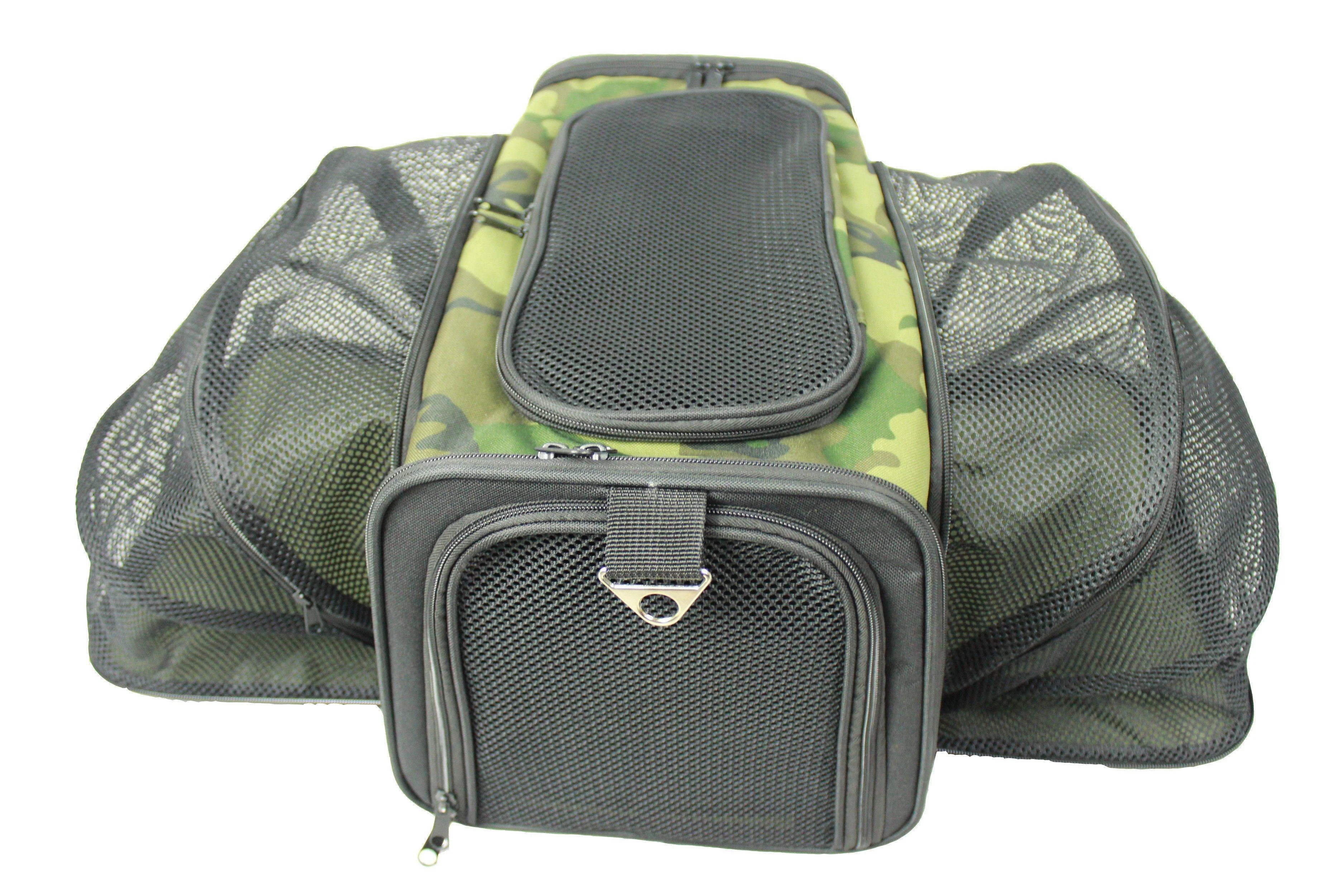 Pet Life ® 'Roomeo' Airline Approved Dual Expandable and Folding Collapsible Fashion Travel Pet Dog Carrier Crate - Image 2