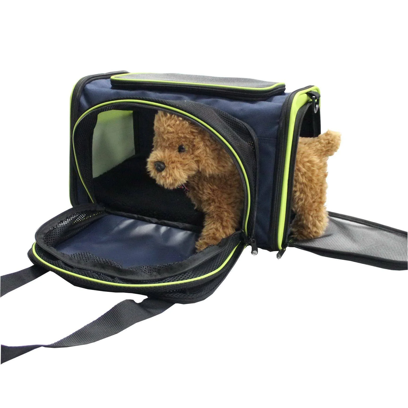 Pet Life ® 'Roomeo' Airline Approved Dual Expandable and Folding Collapsible Fashion Travel Pet Dog Carrier Crate - Image 7
