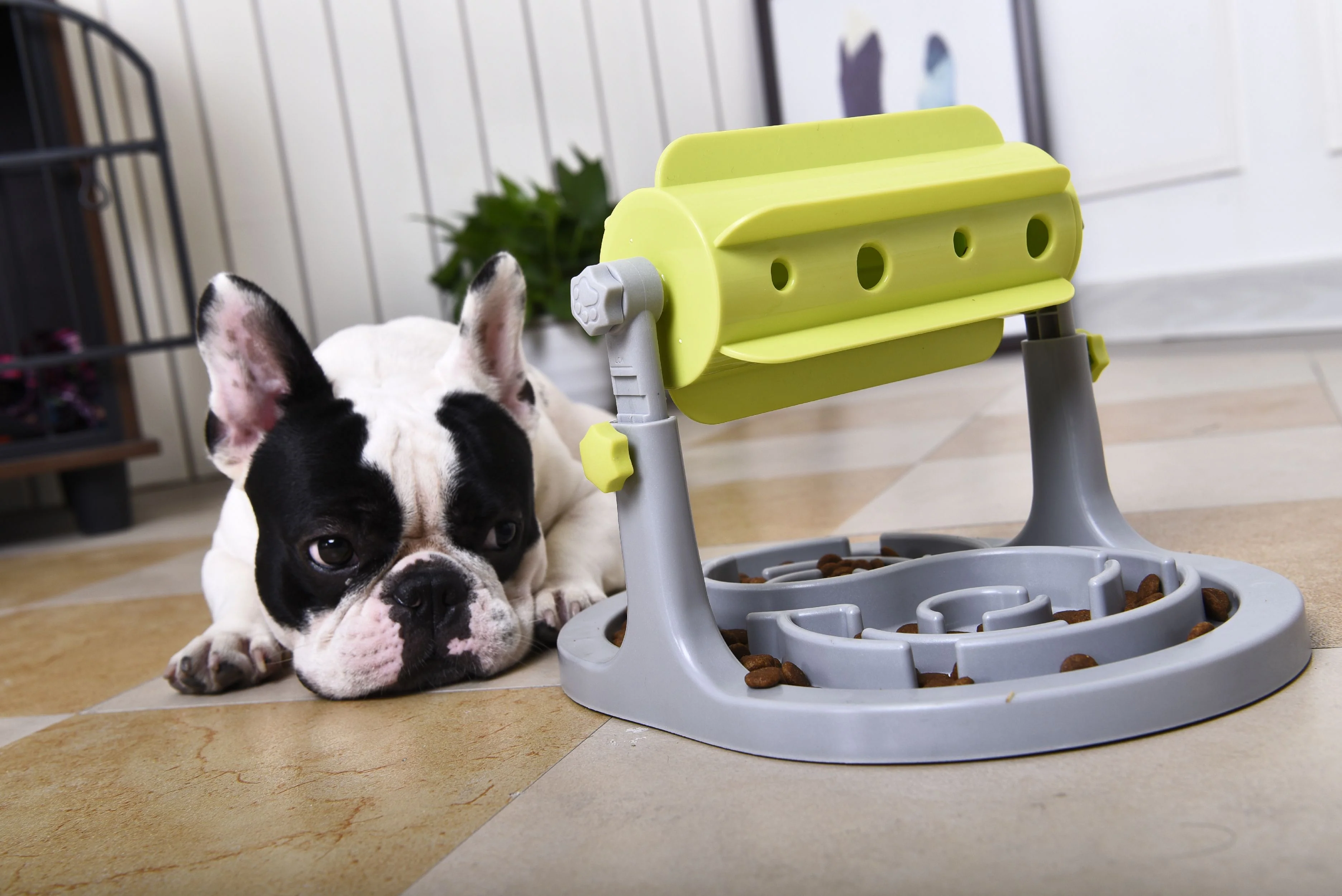 Pet Life ® 'Roto Paw' IQ Training Interactive Rotating Slow Dog Feeder - Image 2