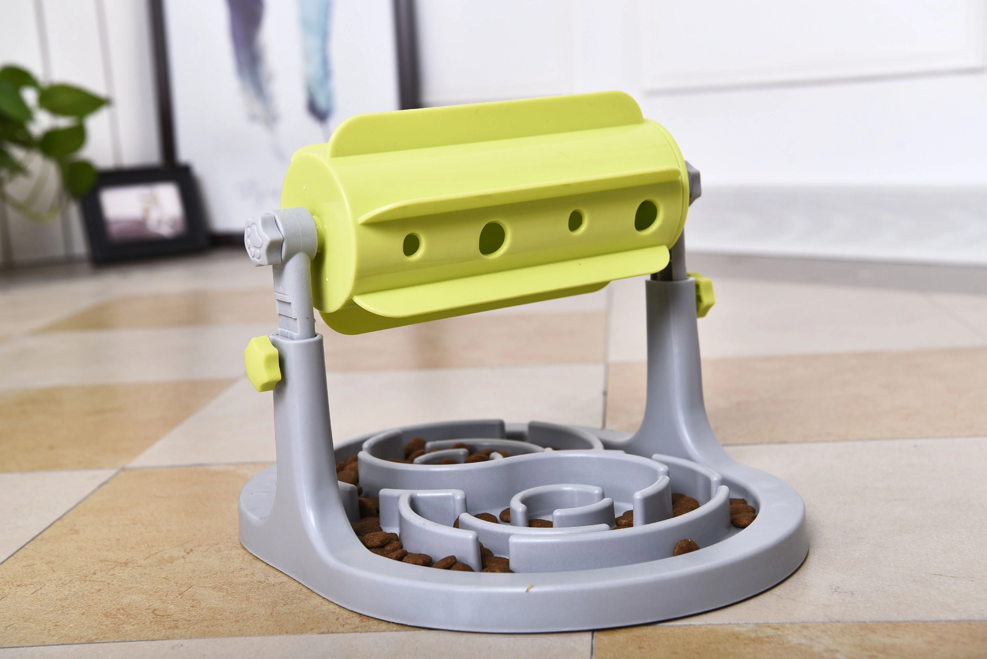 Pet Life ® 'Roto Paw' IQ Training Interactive Rotating Slow Dog Feeder - Image 4