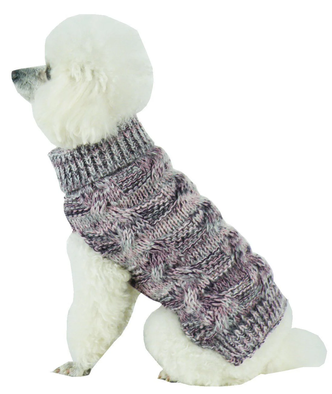 Pet Life ® 'Royal Bark' Heavy Cable Knitted Designer Fashion Dog Sweater - Image 7