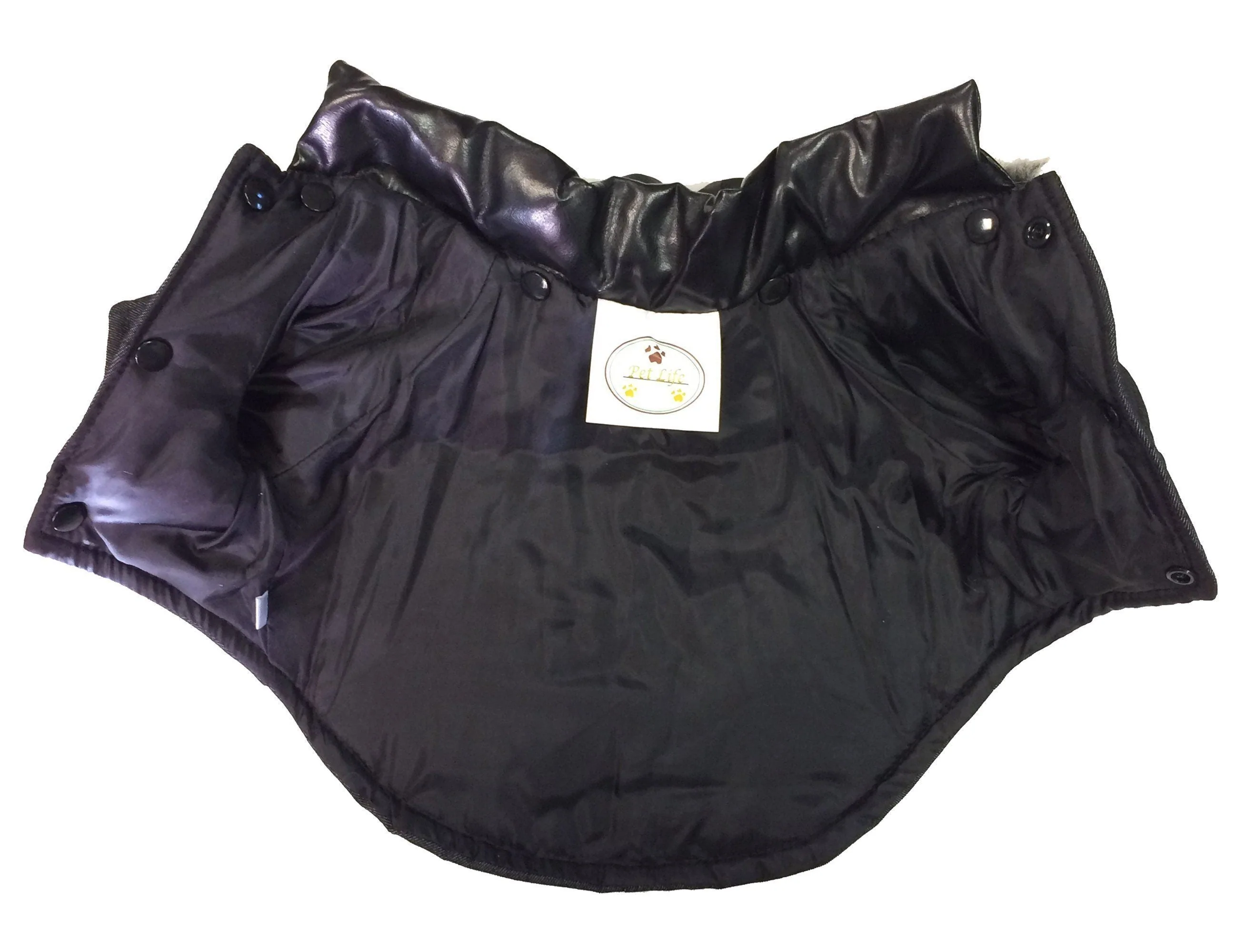 Pet Life ® 'Ruff-Choppered' Denim Fashioned Wool Dog Coat Jacket - Image 5