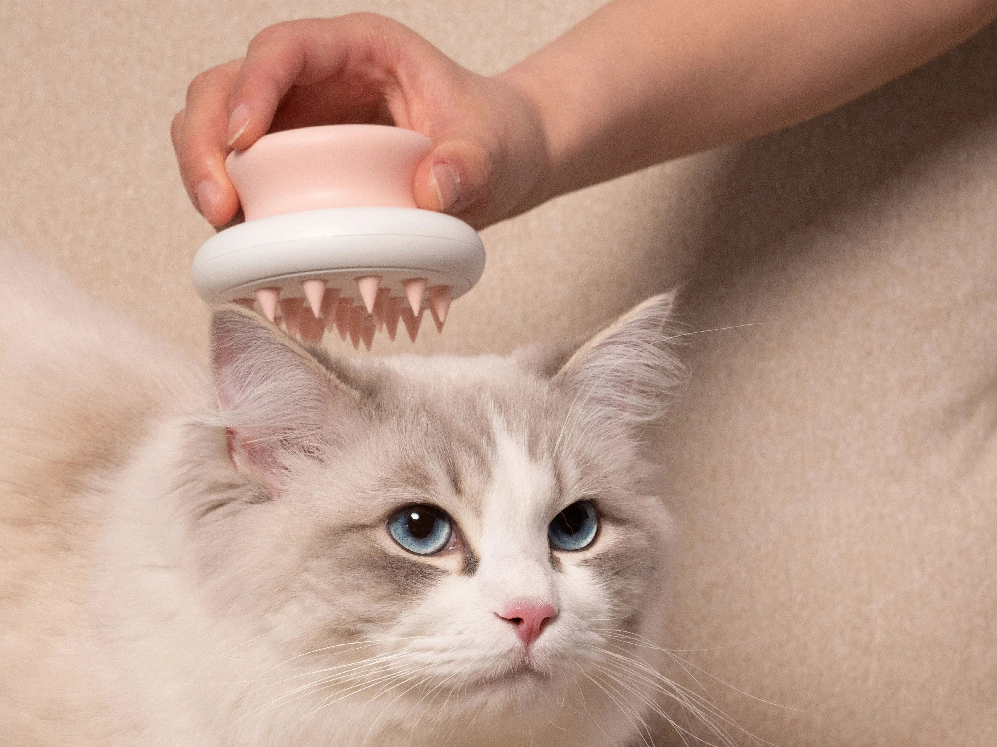 Pet Life ® 'Scwubba' Handheld Bathing Brushing and Massaging Soft Flexible Grooming Pet Comb - Image 4