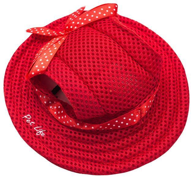 Pet Life ®  'Sea Spot Sun' UV Protectant Adjustable Fashion Mesh Brimmed Dog Hat Cap - Image 10