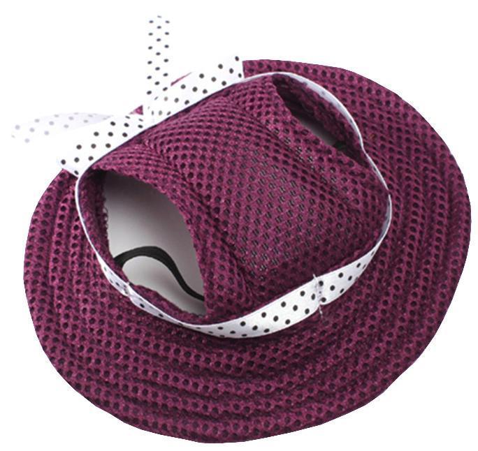 Pet Life ®  'Sea Spot Sun' UV Protectant Adjustable Fashion Mesh Brimmed Dog Hat Cap - Image 6