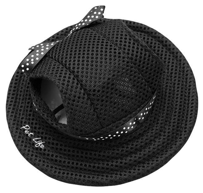 Pet Life ®  'Sea Spot Sun' UV Protectant Adjustable Fashion Mesh Brimmed Dog Hat Cap - Image 7