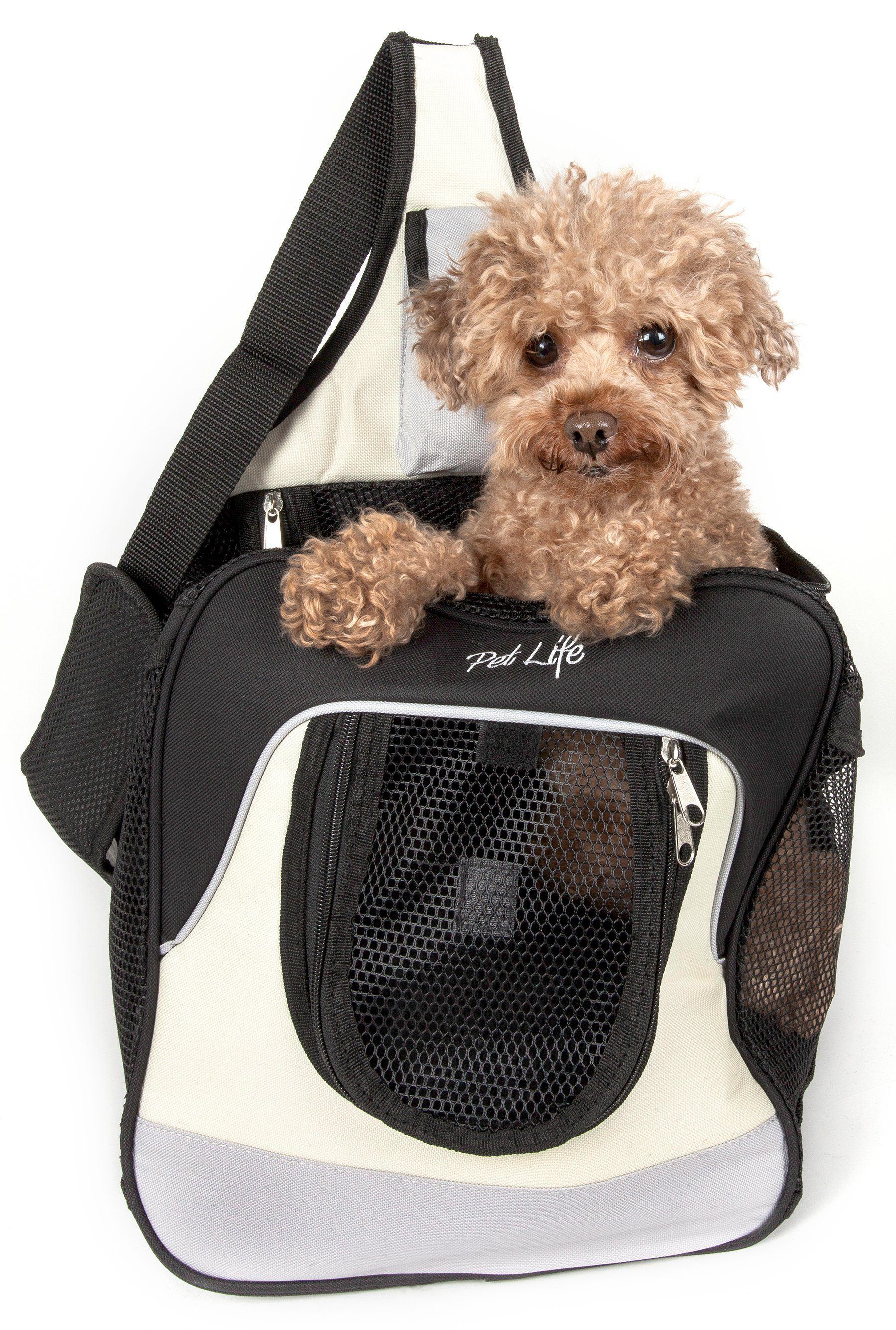 Pet Life ® Single Strap Over-The-Shoulder Hands Free Fashion Backpack Pet Dog Carrier - Image 2