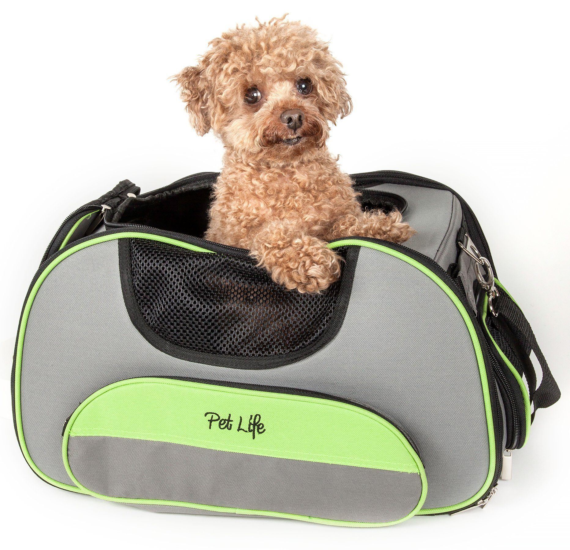 Pet Life ® 'Sky-Max' Airline Approved Designer Sporty Collapsible Travel Fashion Pet Dog Carrier - Image 2