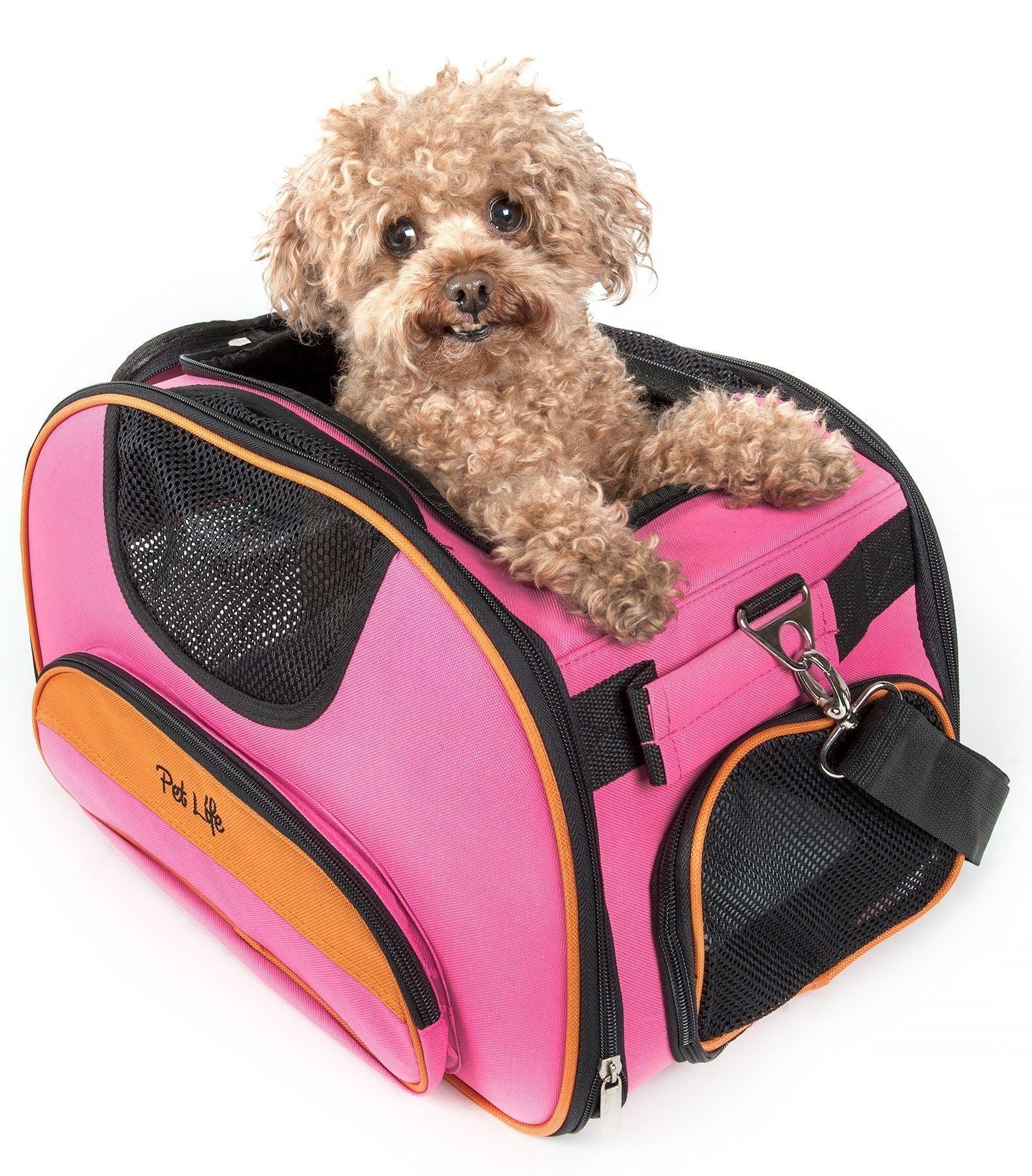 Pet Life ® 'Sky-Max' Airline Approved Designer Sporty Collapsible Travel Fashion Pet Dog Carrier - Image 3
