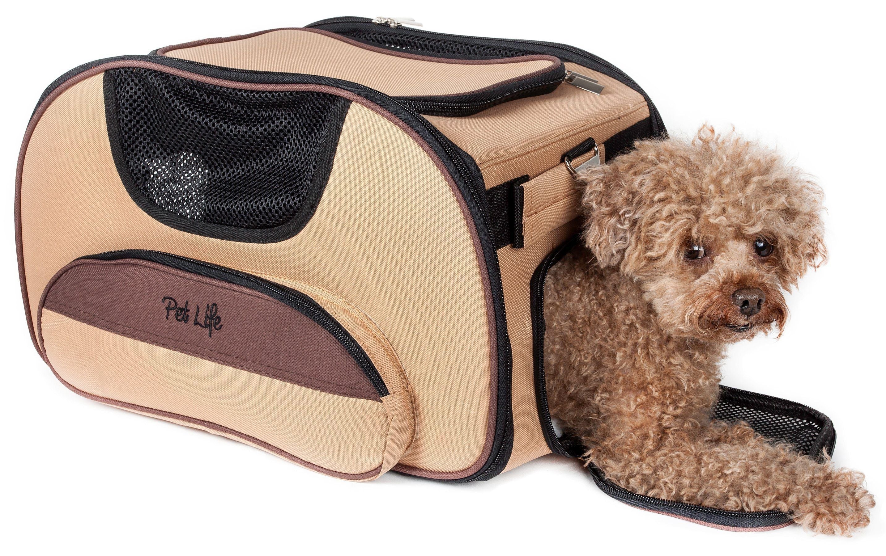 Pet Life ® 'Sky-Max' Airline Approved Designer Sporty Collapsible Travel Fashion Pet Dog Carrier - Image 4
