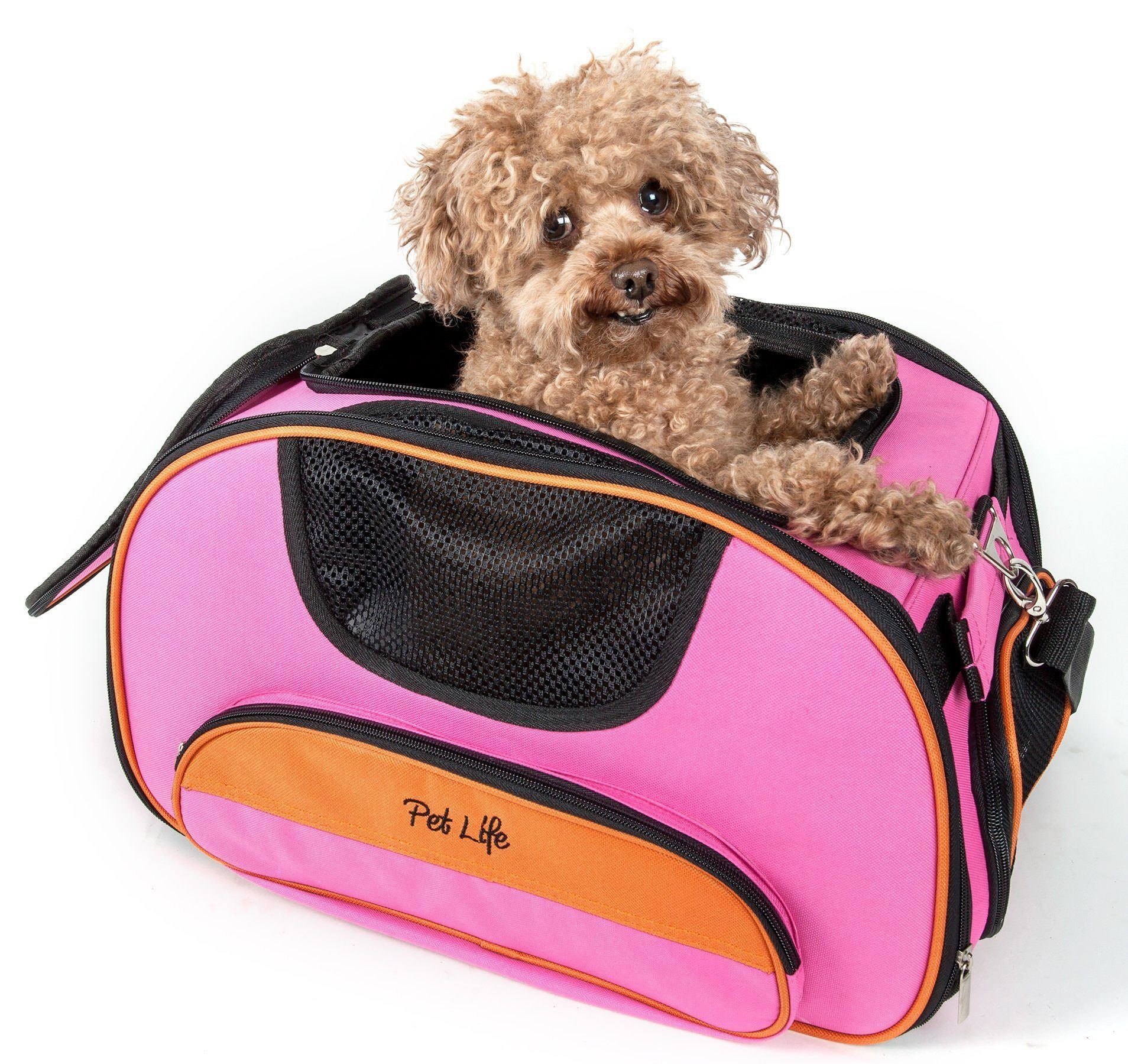 Pet Life ® 'Sky-Max' Airline Approved Designer Sporty Collapsible Travel Fashion Pet Dog Carrier - Image 6