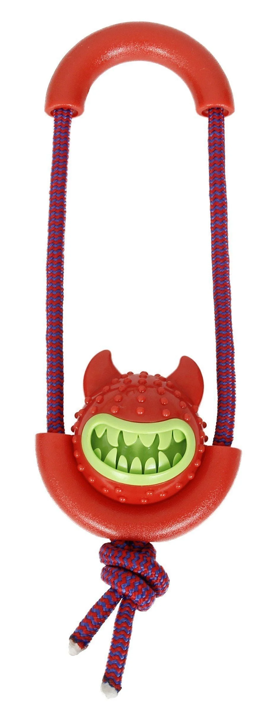 Pet Life ® 'Sling-Away' Tug and Squeak Natural Jute and Rubber Dog Toy - Image 3