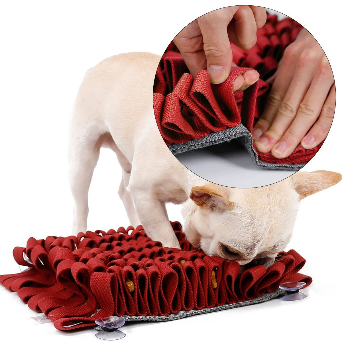 Pet Life ® 'Sniffer Grip' Interactive Anti-Skid Suction Pet Snuffle Mat - Image 10