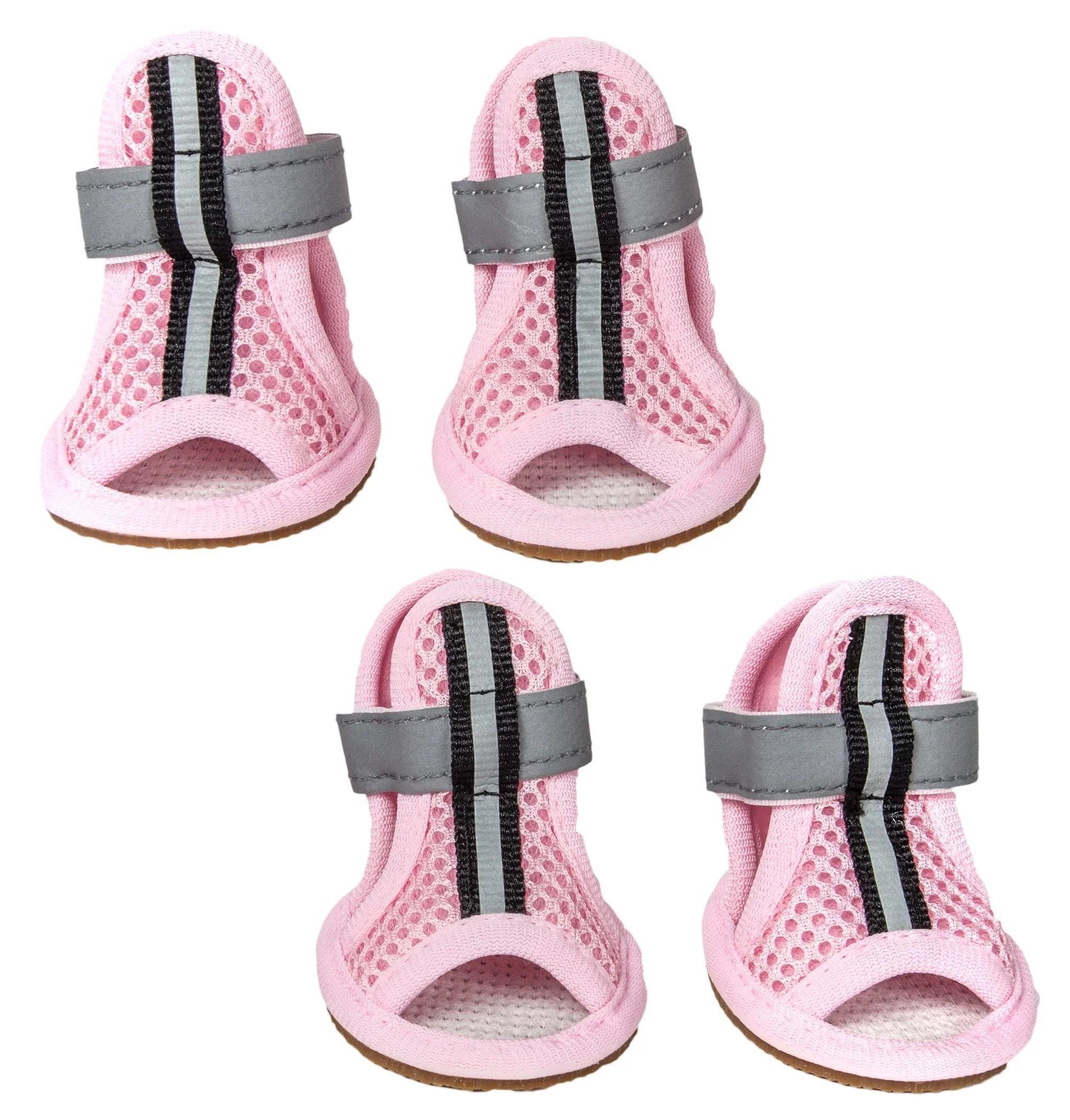 Pet Life ® 'Sporty-Supportive' Water-Resistant Mesh Dog Sandals Shoes- Set Of 4 - Image 6