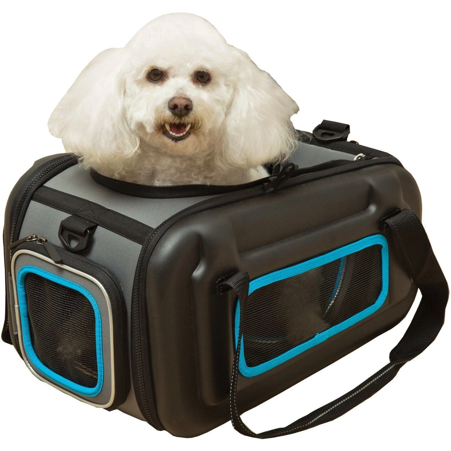 Pet Life ® 'Stow-Away' Airline Approved Ergonomically designed Collapsible Lightweight Travel Pet Dog Carrier - Image 2