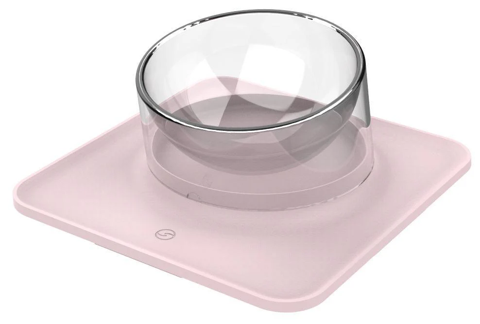 Pet Life ® 'Surface' Anti-Skid and Anti-Spill Curved and Clear Removable Pet Bowl - Image 5