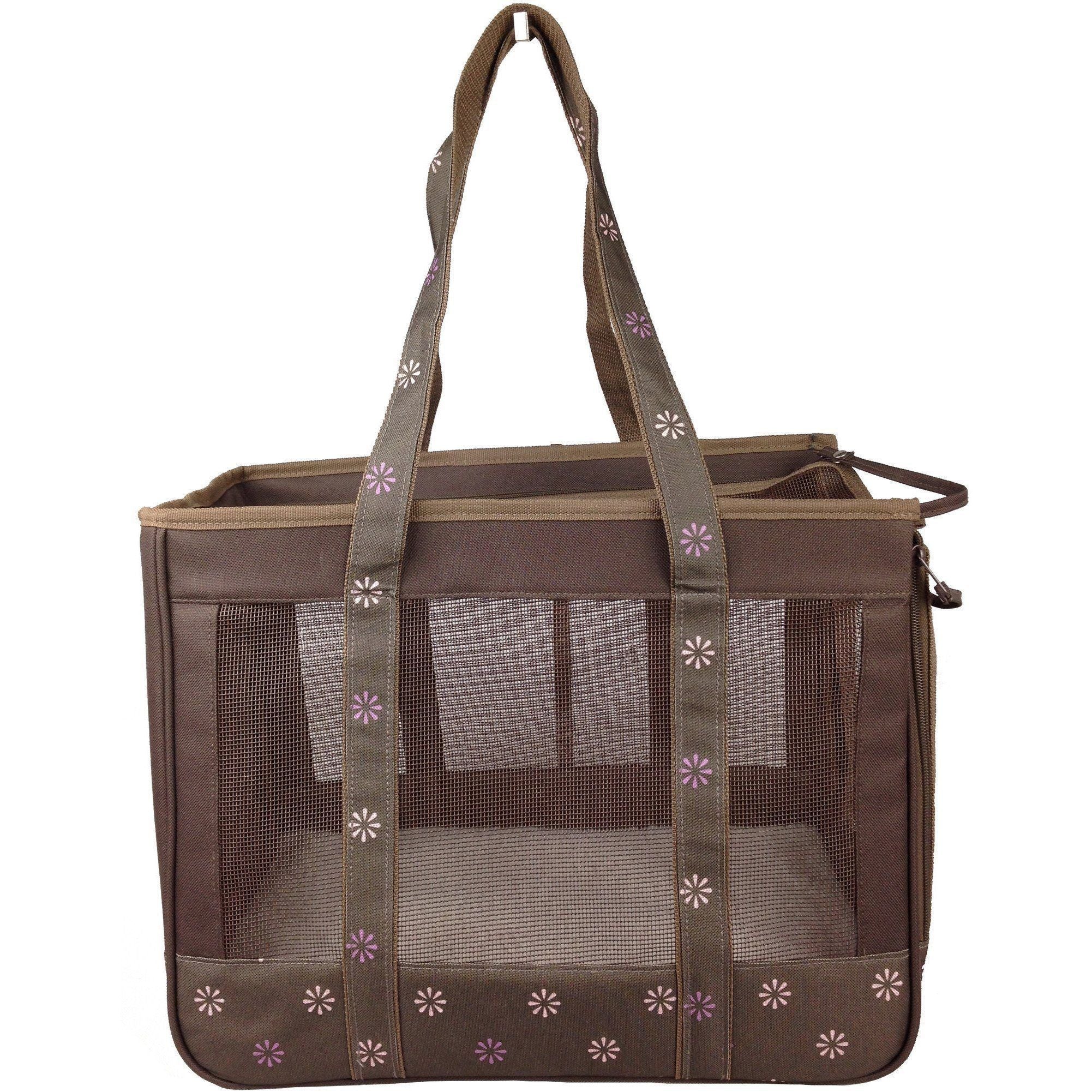 Pet Life ® 'Surround View' Posh Collapsible Fashion Designer Pet Dog Carrier - Image 3