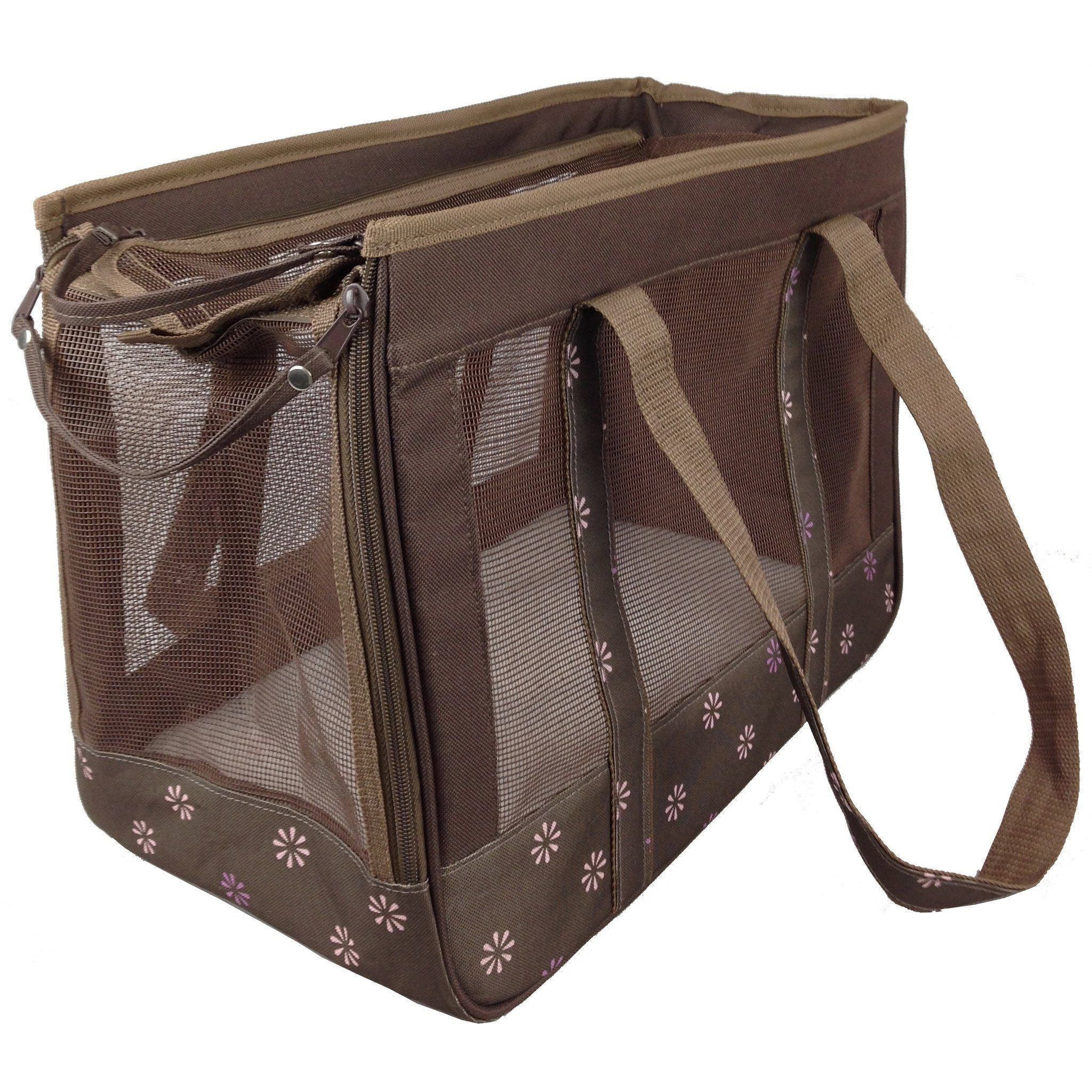 Pet Life ® 'Surround View' Posh Collapsible Fashion Designer Pet Dog Carrier - Image 6